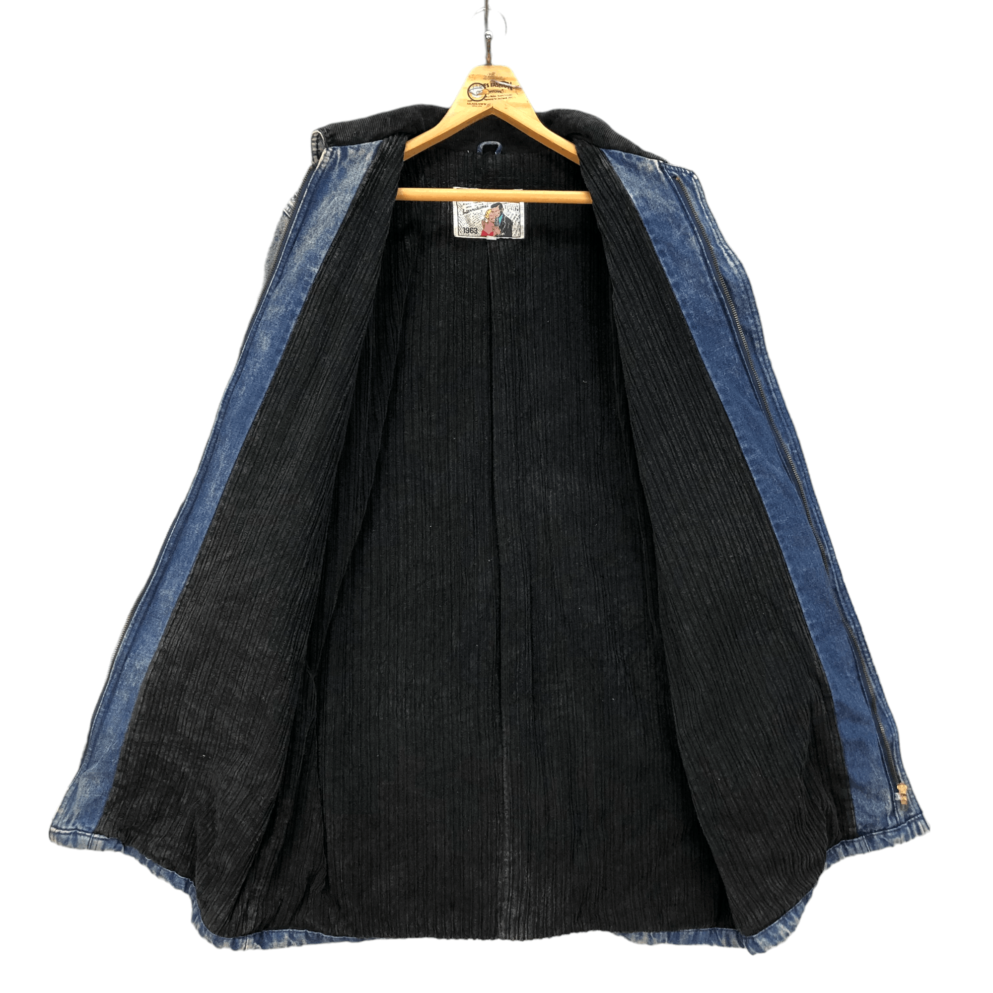 Japanese Brand RARE🔥 CRICKET Washed Denim Duffle Coat #4884-37 Size US XL / EU 56 / 4 - 11 Thumbnail