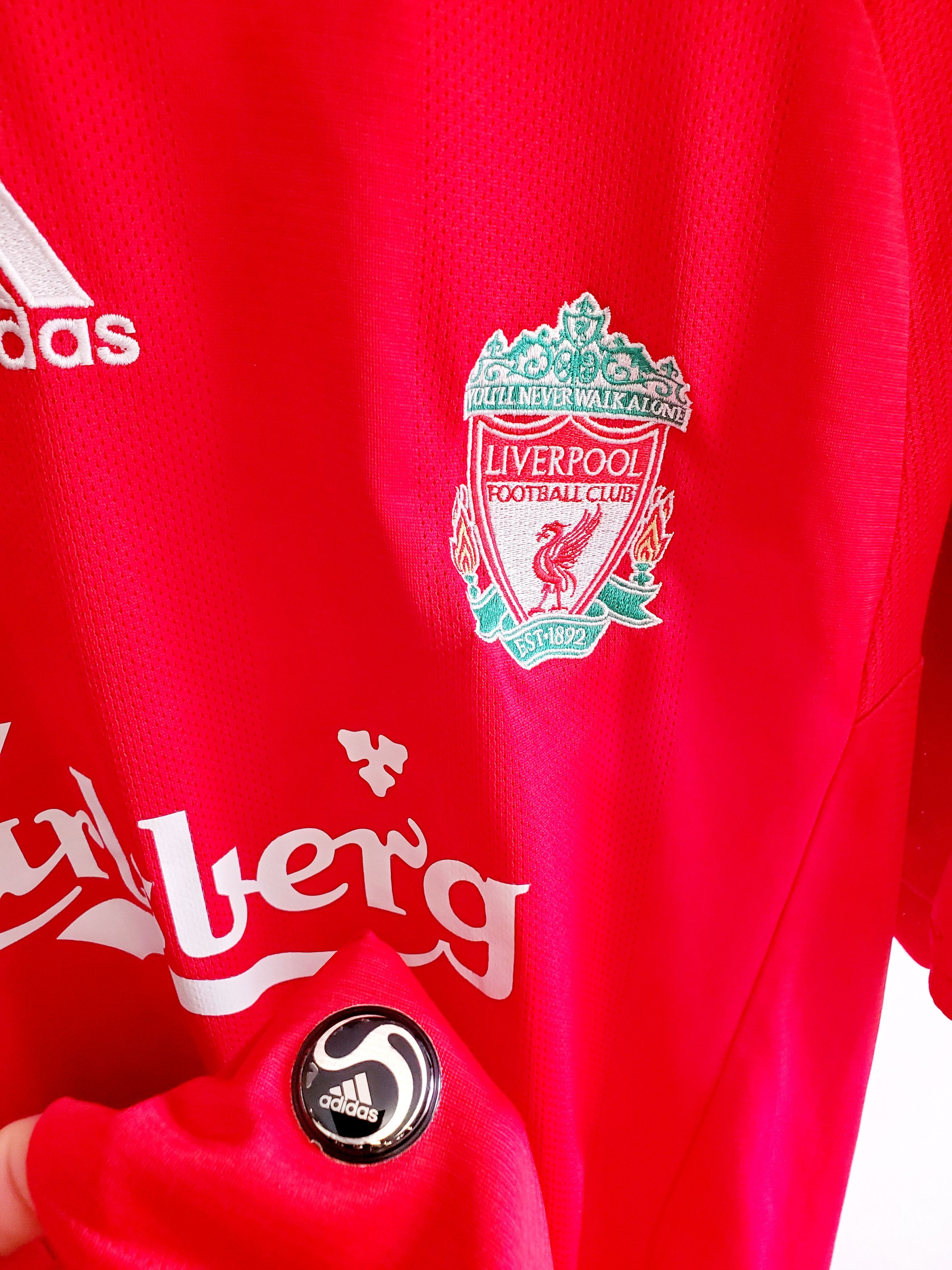 Adidas Liverpool home 2008 2010 adidas soccer jersey size XXl Size US XXL / EU 58 / 5 - 4 Thumbnail