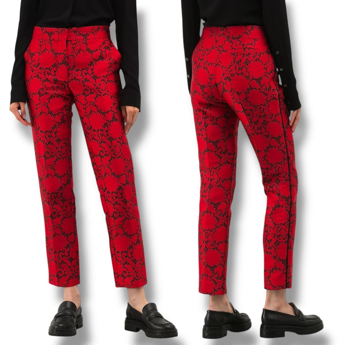 Louis Vuitton VINTAGE Louis Vuitton Jacquard Print Trousers Size 25" / US 0 / IT 36 - 1 Thumbnail