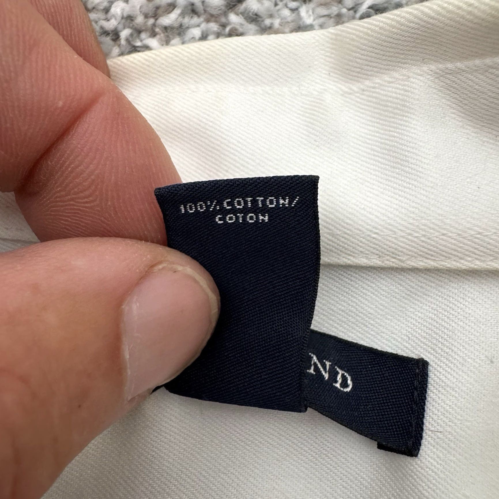 Lands' End VINTAGE Lands' End Button-Up Shirt XL Women's White Cotton Preppy Retro Office Layering Classic Minimalist Photos/Details Size XL / US 12-14 / IT 48-50 - 6 Thumbnail
