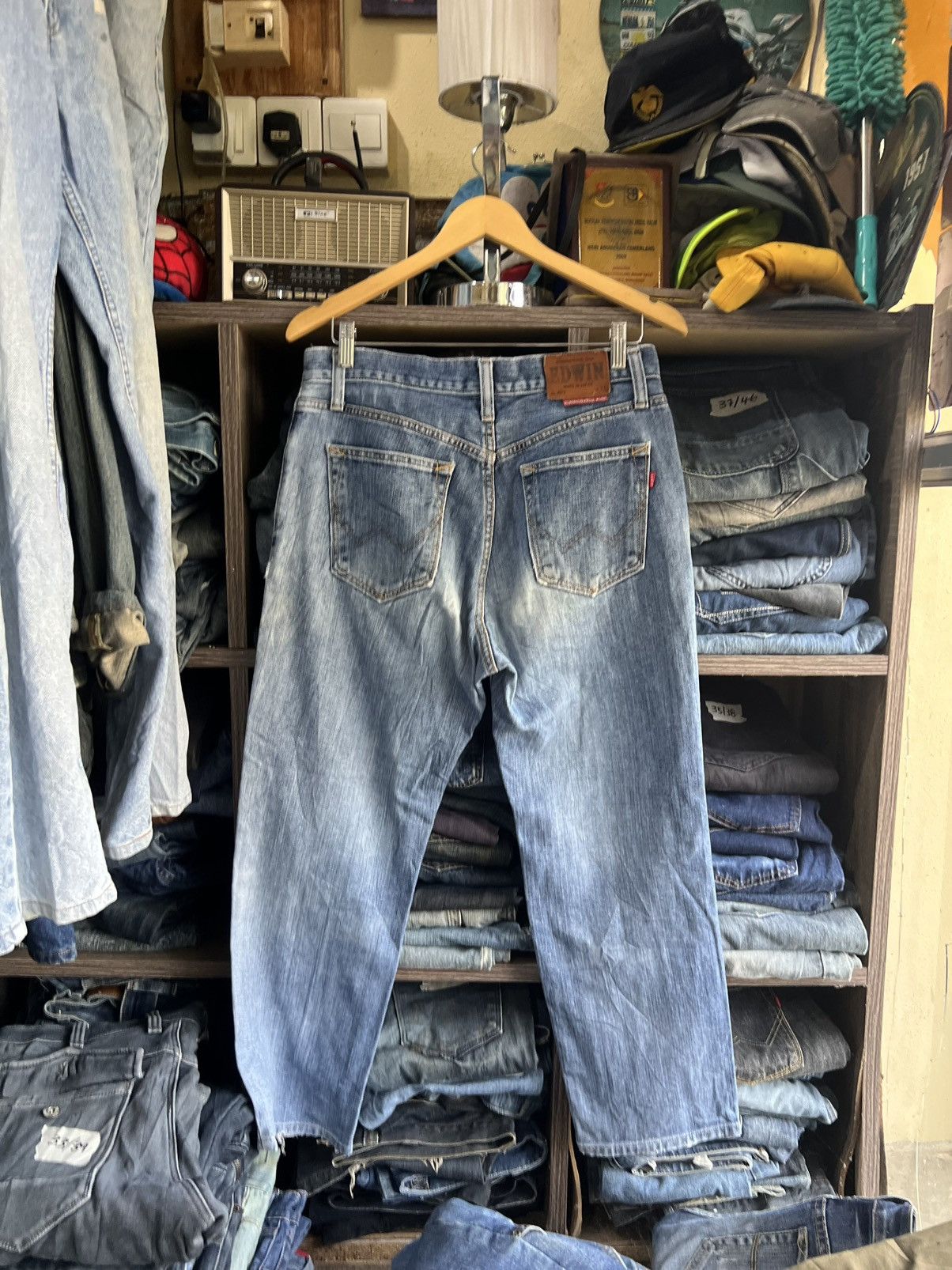 Edwin 🔥Vintage Edwin 403 Distressed Denim Size US 32 / EU 48 - 2 Thumbnail