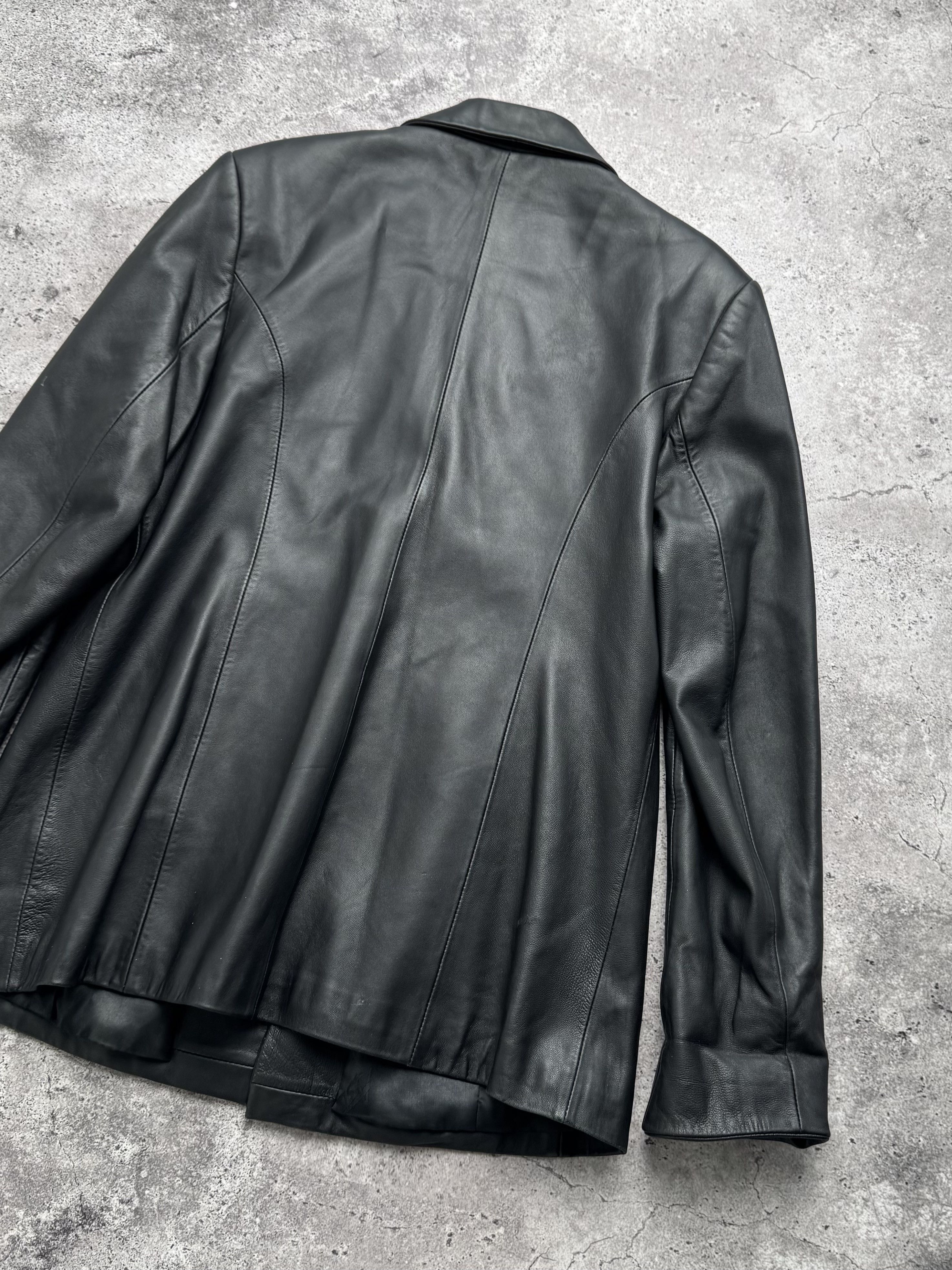 Vintage Vintage Leather Long Jacket C5(V416) Size L / US 10 / IT 46 - 10 Thumbnail