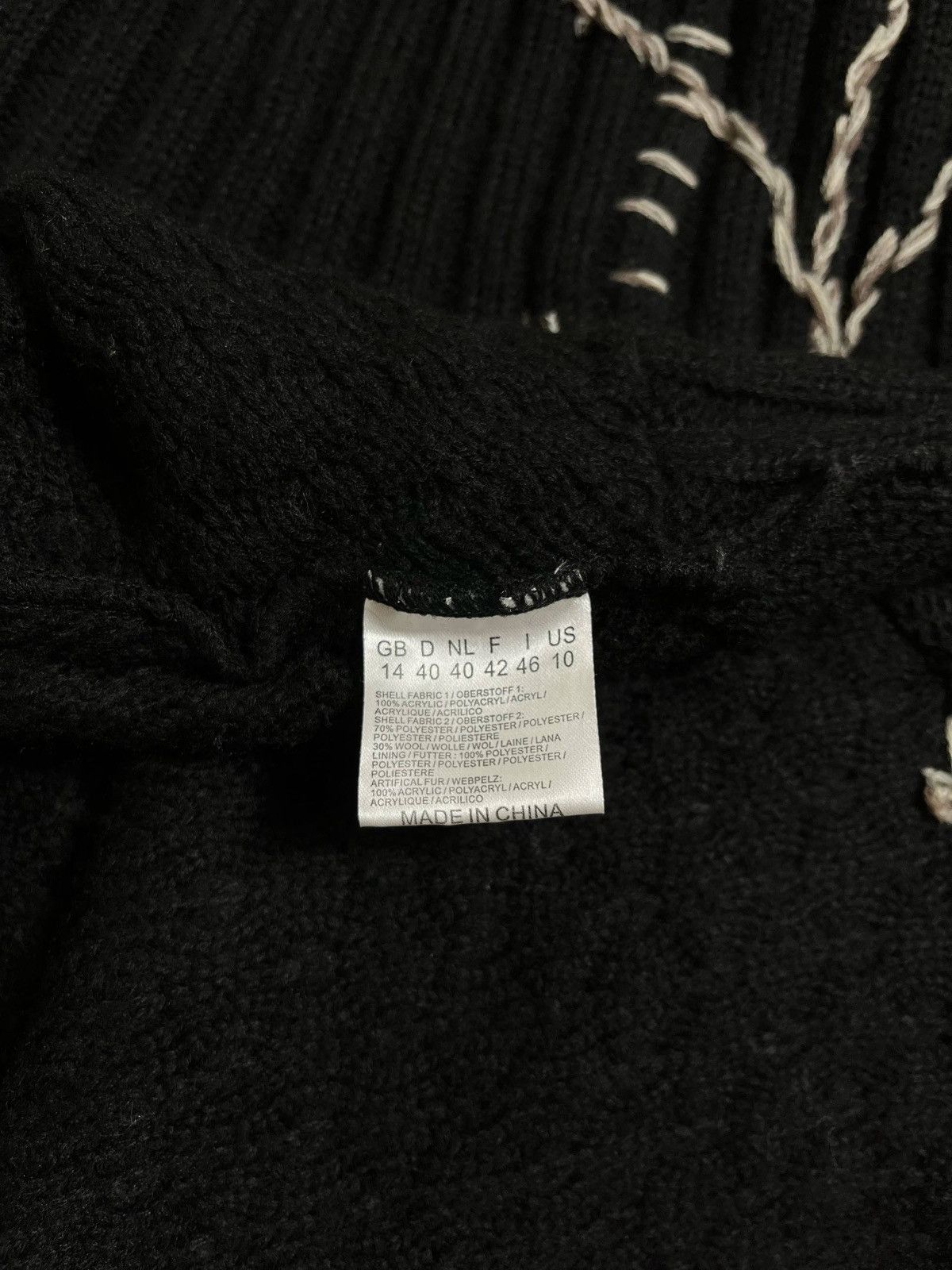 Vintage Joe Browns Archive Whimsigoth Faux Fur Knit Cardigan Size L / US 10 / IT 46 - 9 Thumbnail