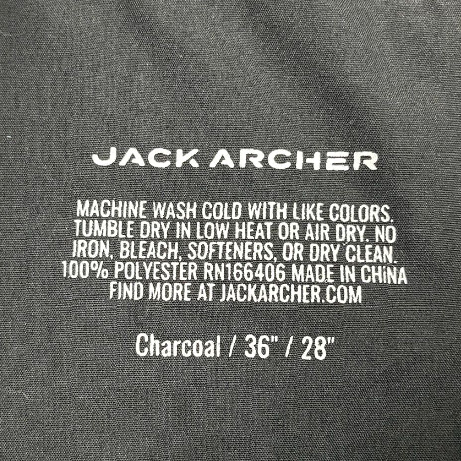 Vintage Jack Archer Jetsetter Chino Pants Mens 36 x 28 Charcoal Gray Performance Golf Size US 36 / EU 52 - 3 Thumbnail