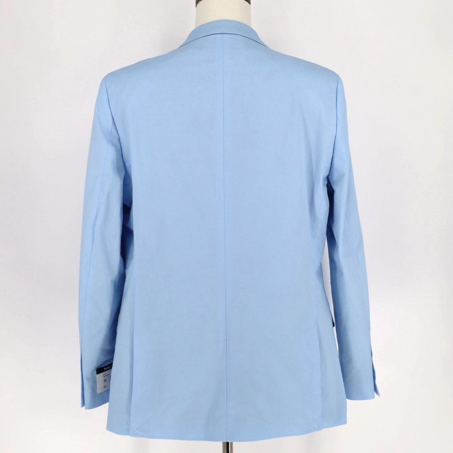 Nautica Nautica Men's Sky Blue Cotton Stretch Suit Blazer Size 42L Size 42L - 6 Thumbnail