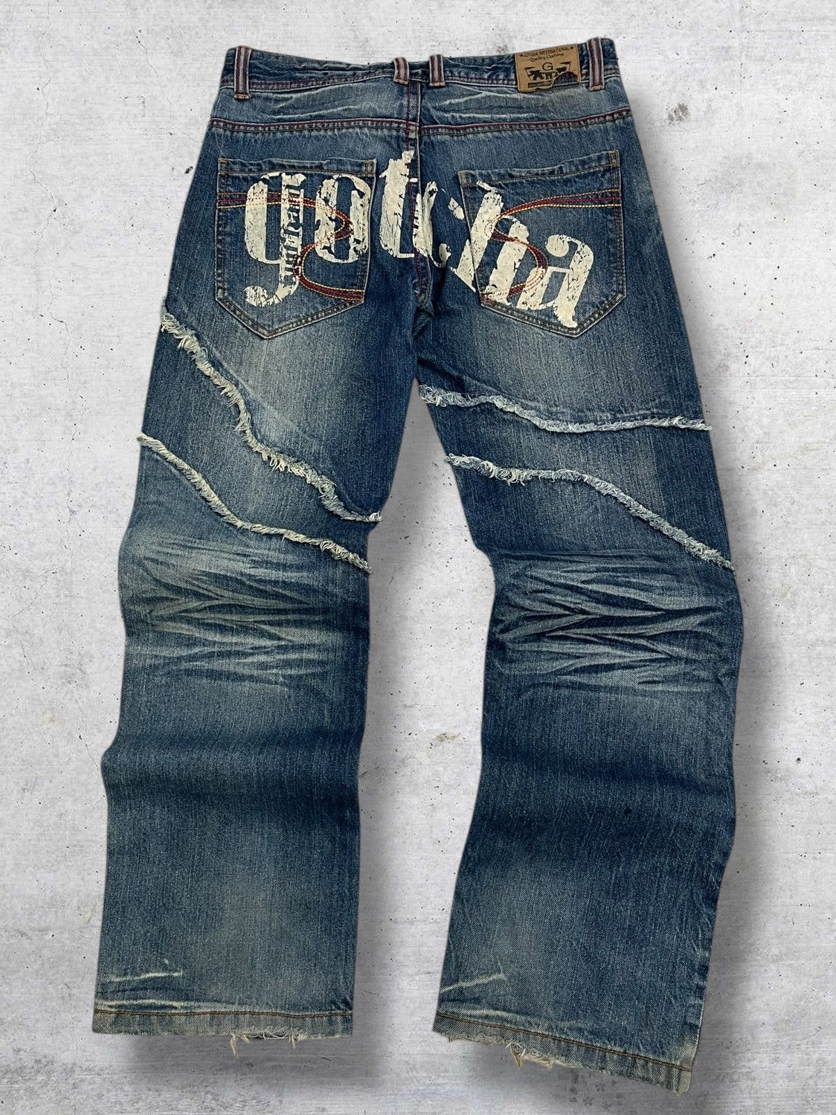 Beauty Beast VINTAGE DISTRESSED STYLE ‘REMEMBER OUR ROOTS’ POEM 90S DENIM Size US 32 / EU 48 - 7 Thumbnail