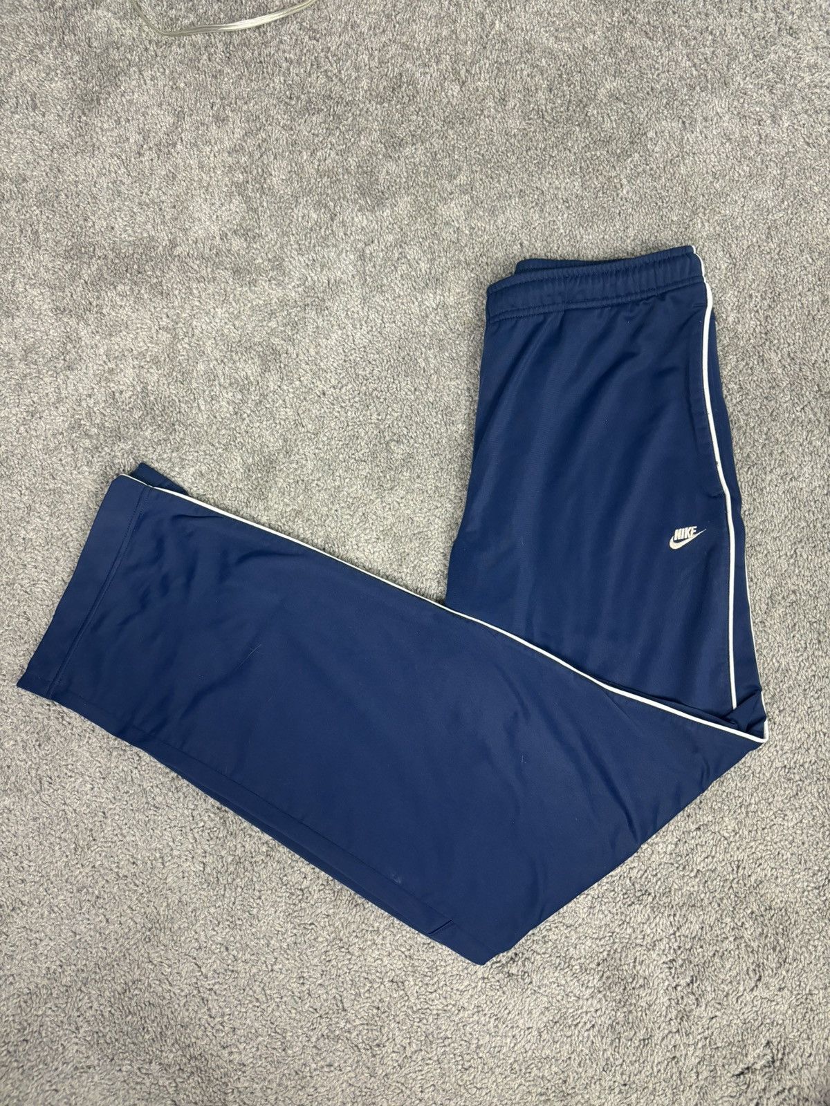 Nike Y2k silver tag blue nike track pants Size US 32 / EU 48 - 1 Thumbnail
