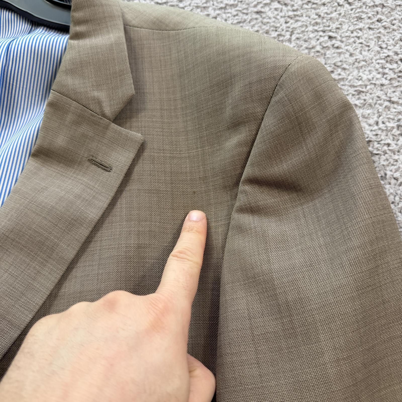 Tommy Hilfiger Tommy Hilfiger Tan Blazer Men 40R Classic Fit Sport Coat Size 40R - 8 Thumbnail