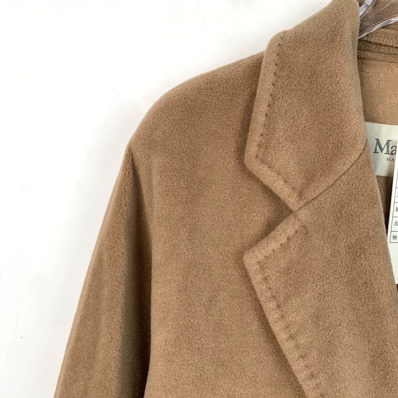 Max Mara Max Mara 101801 Collection Brown Wool Lapel Double Breaste Size S / US 4 / IT 40 - 3 Thumbnail