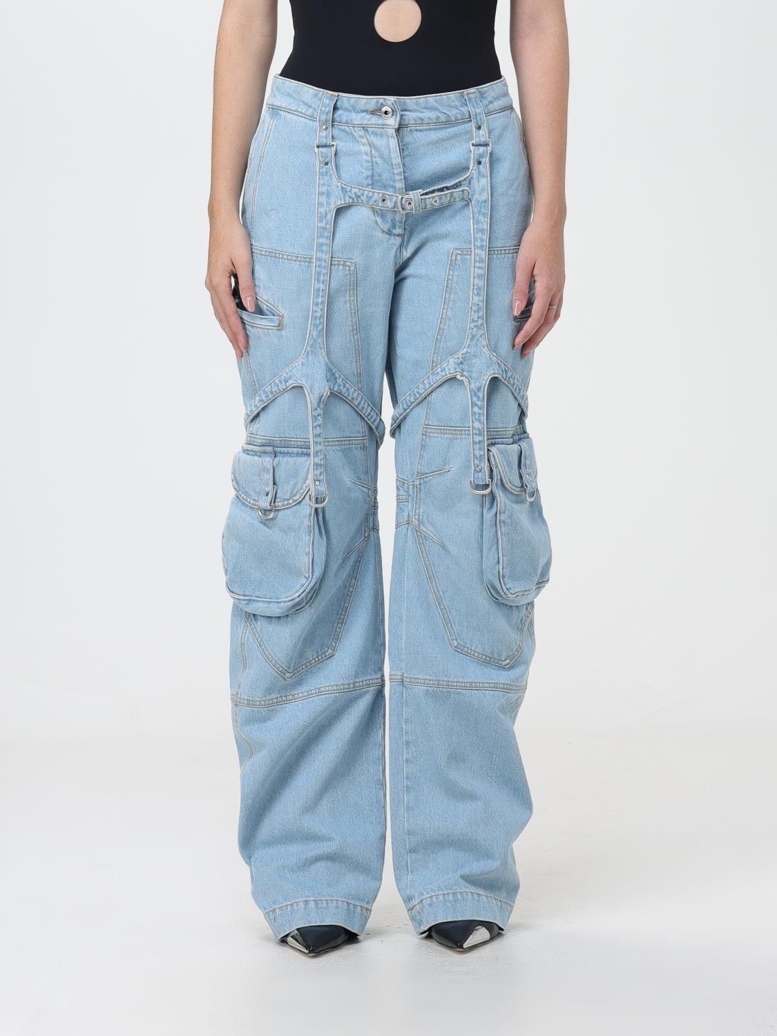 Off-White o1y1225 Denim Pant in Blue Size 26" / US 2 / IT 38 - 1 Thumbnail