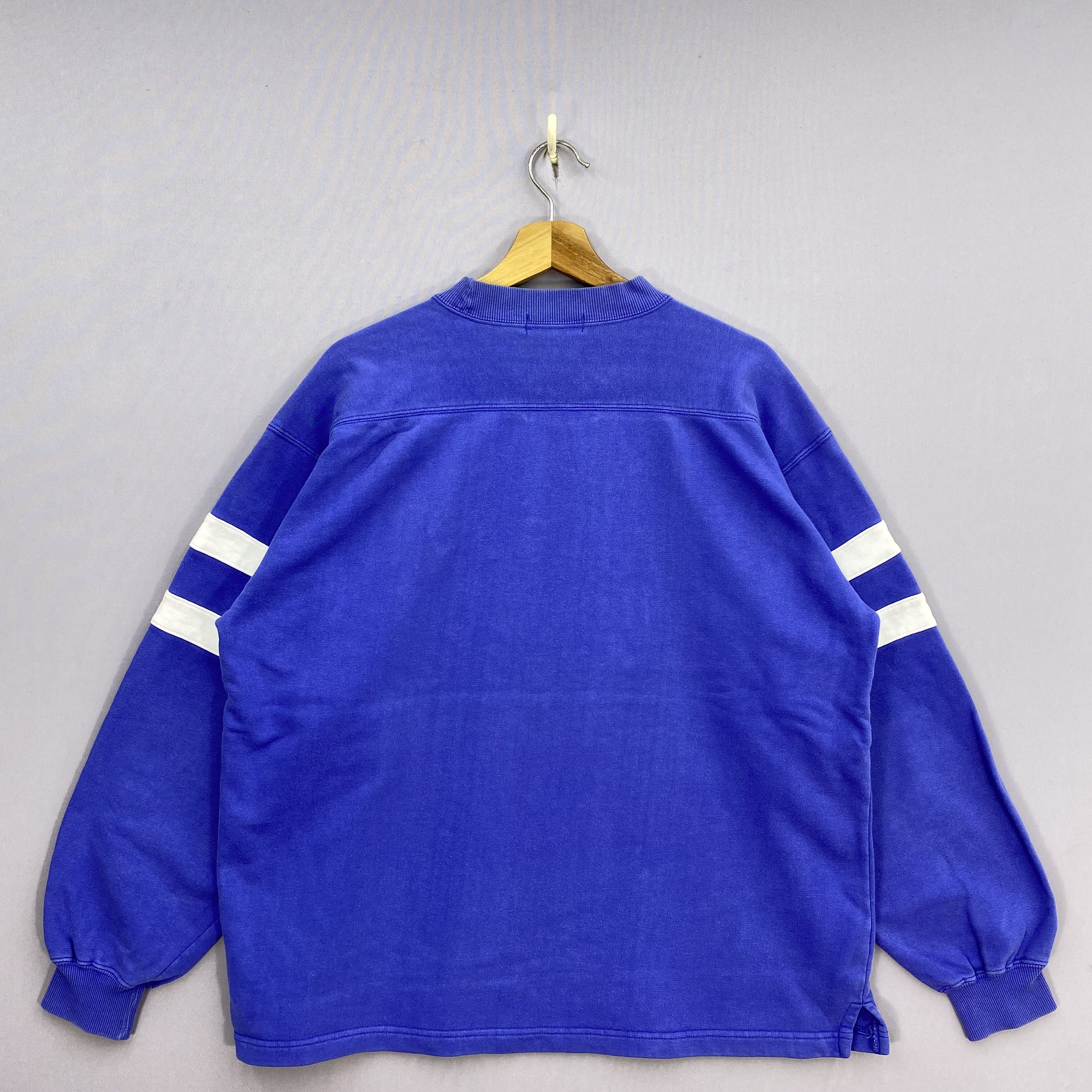 Vintage Vintage 90s Leyton House Racing Team Sweatshirt Nautical Size US L / EU 52-54 / 3 - 3 Thumbnail