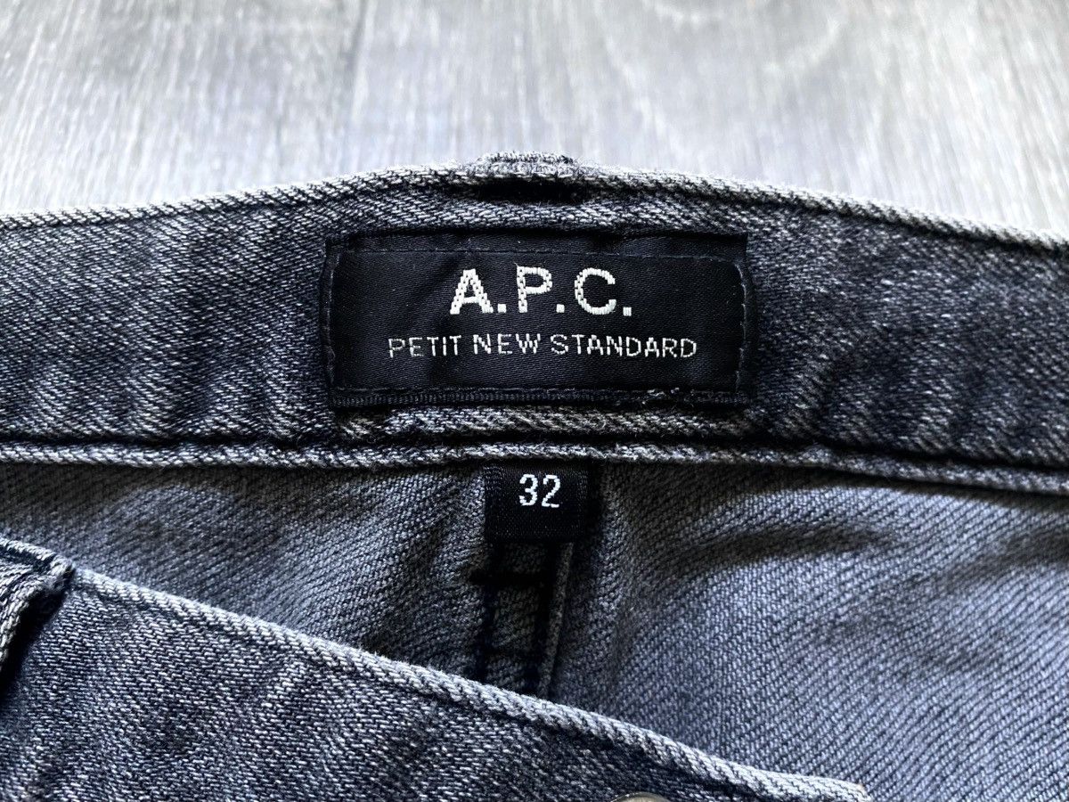 A.P.C. Unisex A.P.C. Petit New Standard Graphite Gray Jeans Denim Size 30" / US 8 / IT 44 - 14 Thumbnail