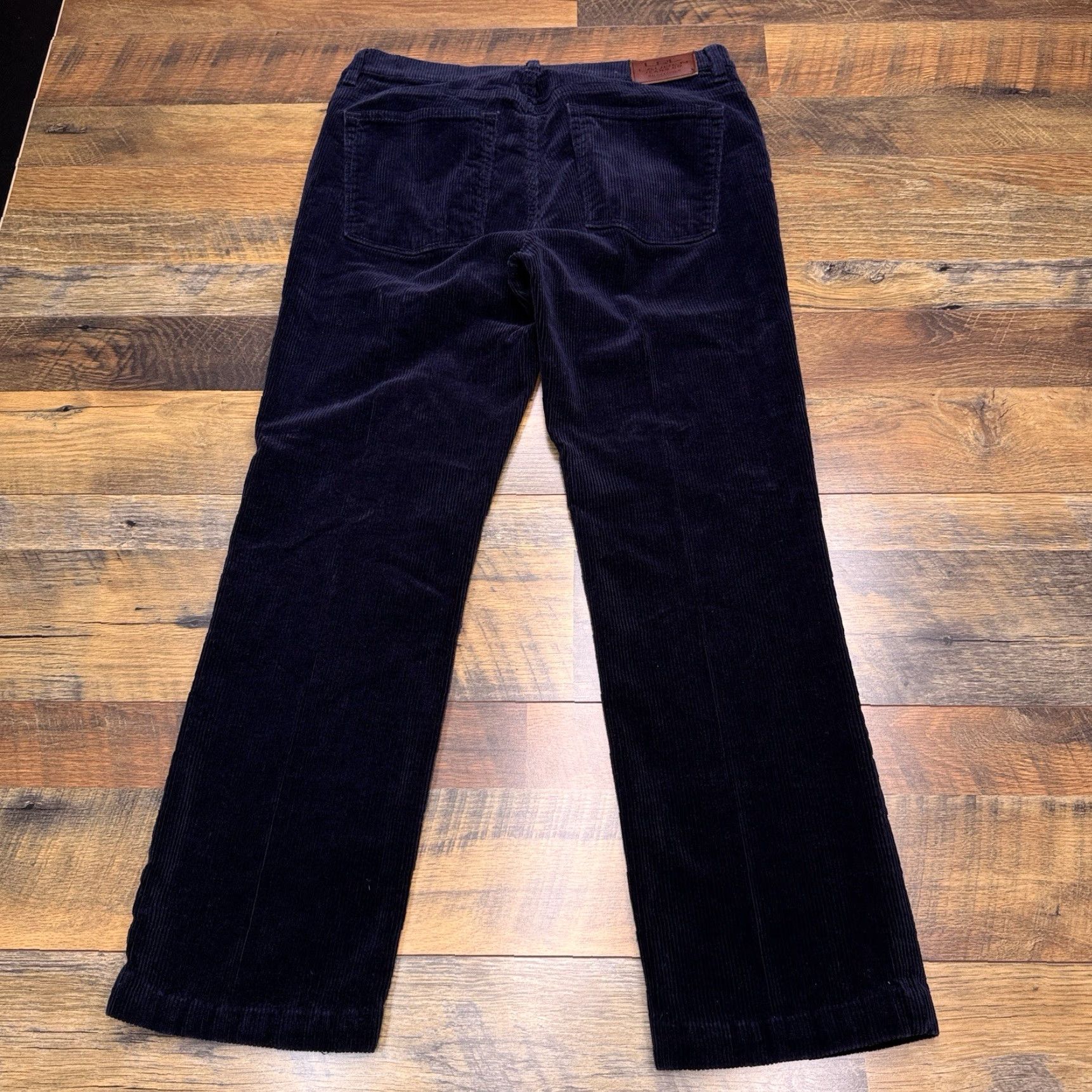 Ralph Lauren Lauren Ralph Lauren Jeans Straight 12 Womens Navy Blue Denim 5-Pocket Stretch Classic Modern Belt Loops Size 34" / US 12 / IT 48 - 3 Thumbnail