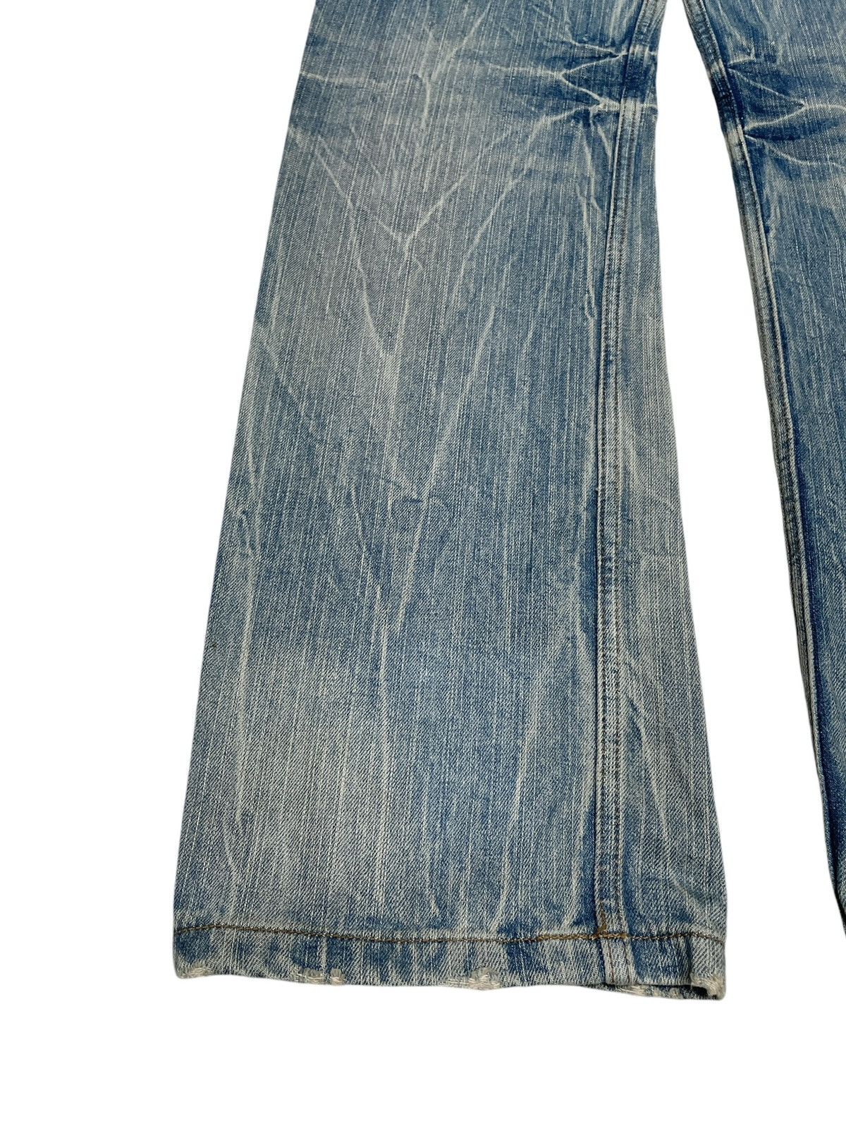 14th Addiction × Japanese Brand × Le Grande Bleu (L.G.B.) Rare Design Vintage Japanese Brand Oilcake Jeans 2000s Size US 33 - 7 Thumbnail