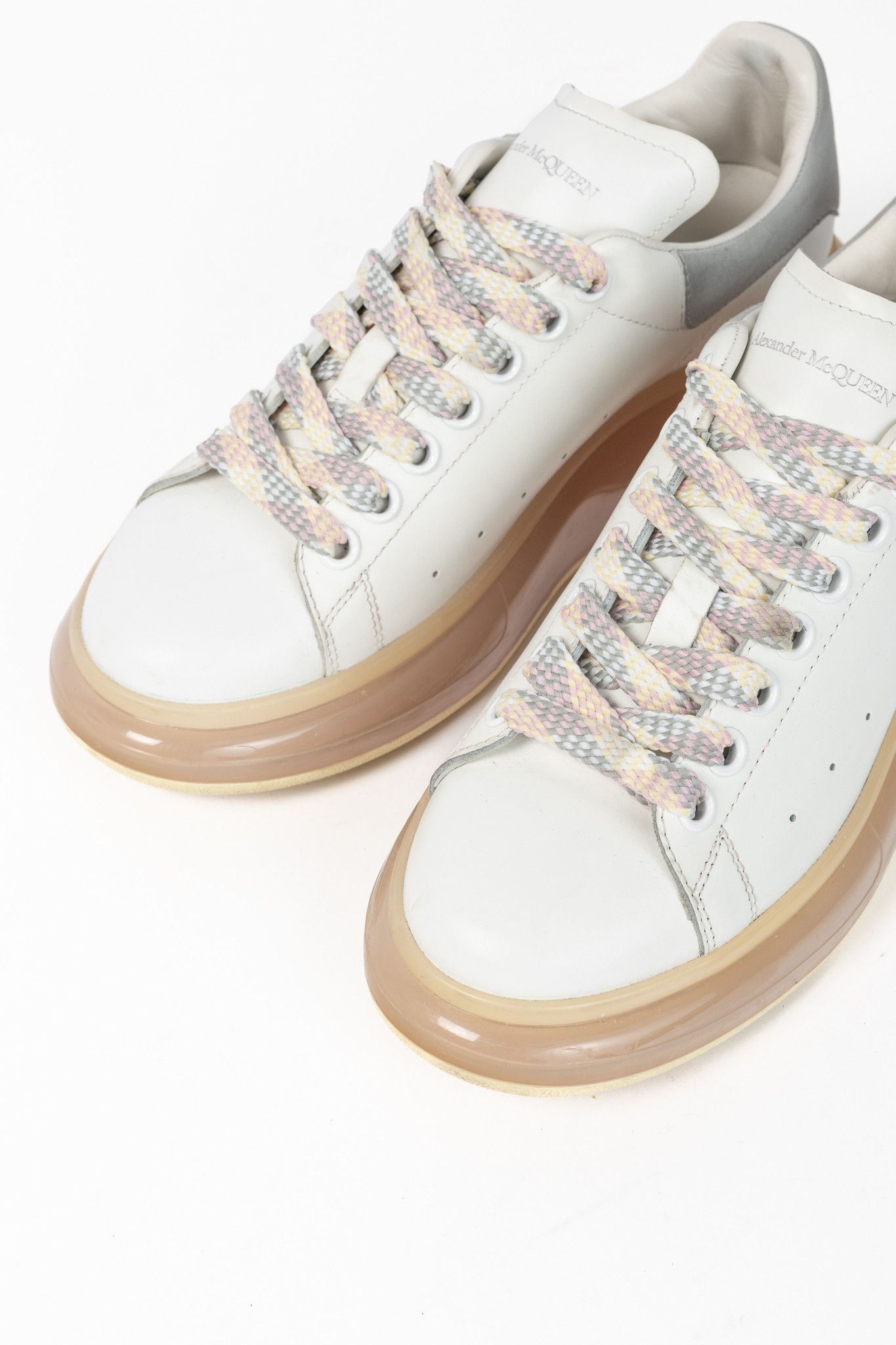 Alexander McQueen Alexander McQueen Oversized Clear-Sole Lace-Up Sneakers Size US 8.5 / IT 38.5 - 6 Thumbnail