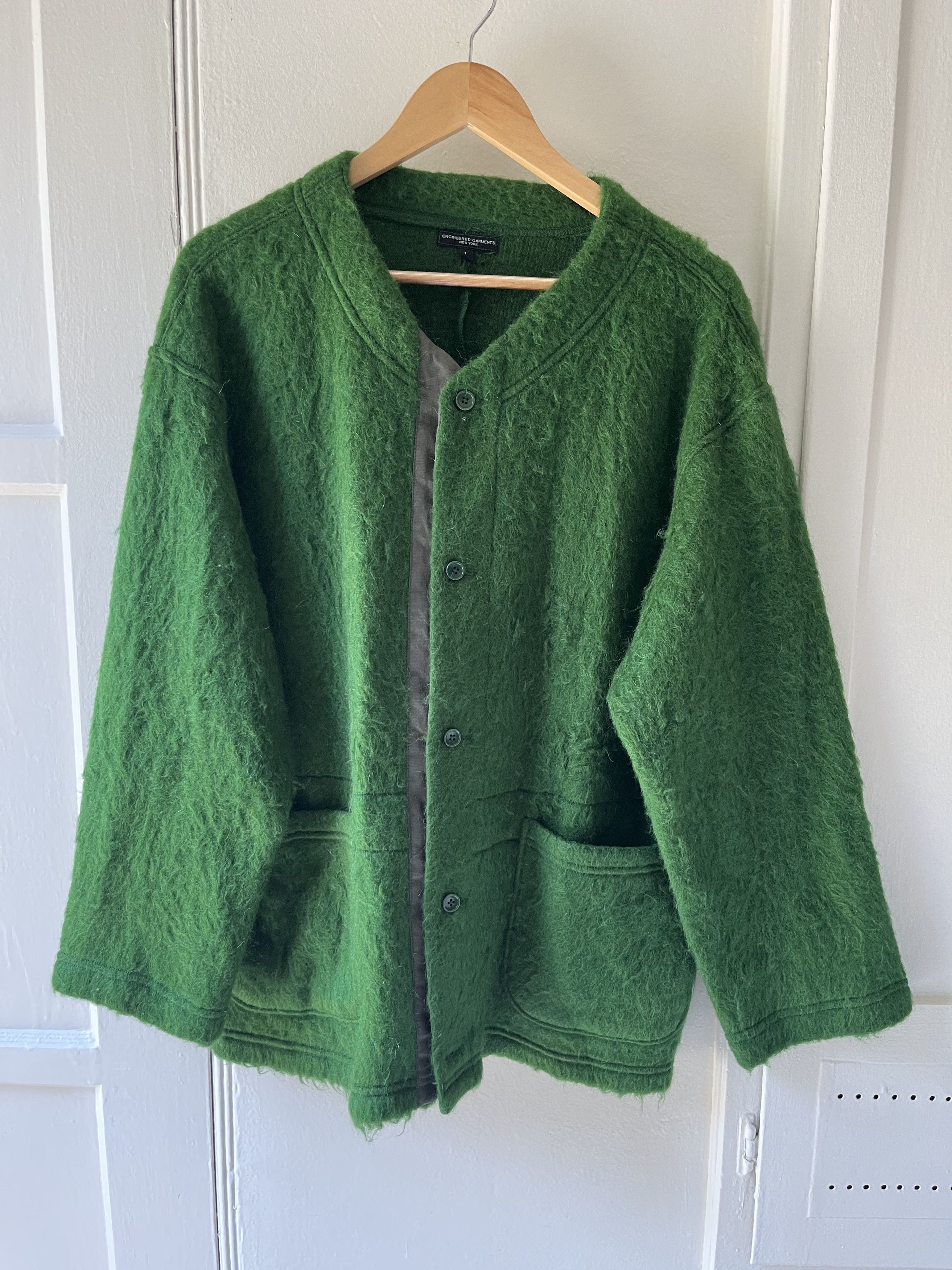 Engineered Garments Mohair Crewneck Cardigan | Grailed