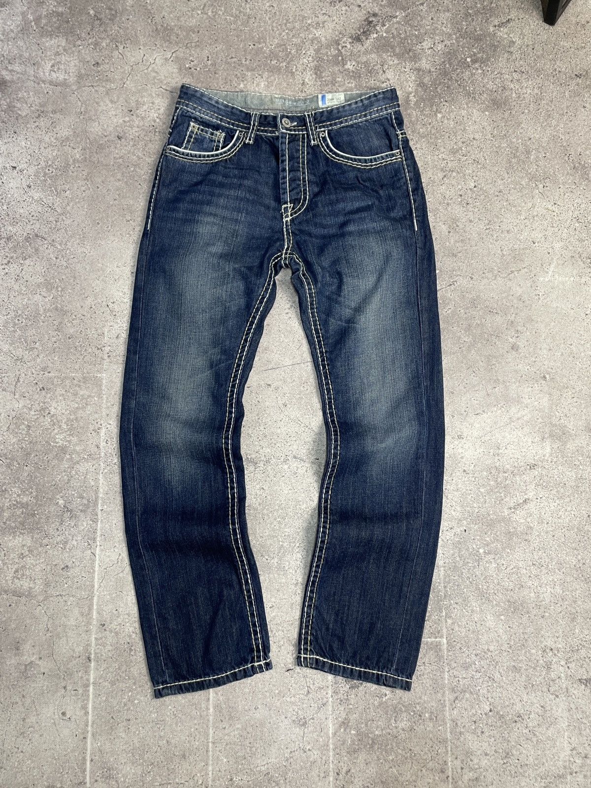 True Religion Vintage Y2K Like True Religion Distressed Jeans Ripped Blue Size US 31 - 4 Thumbnail