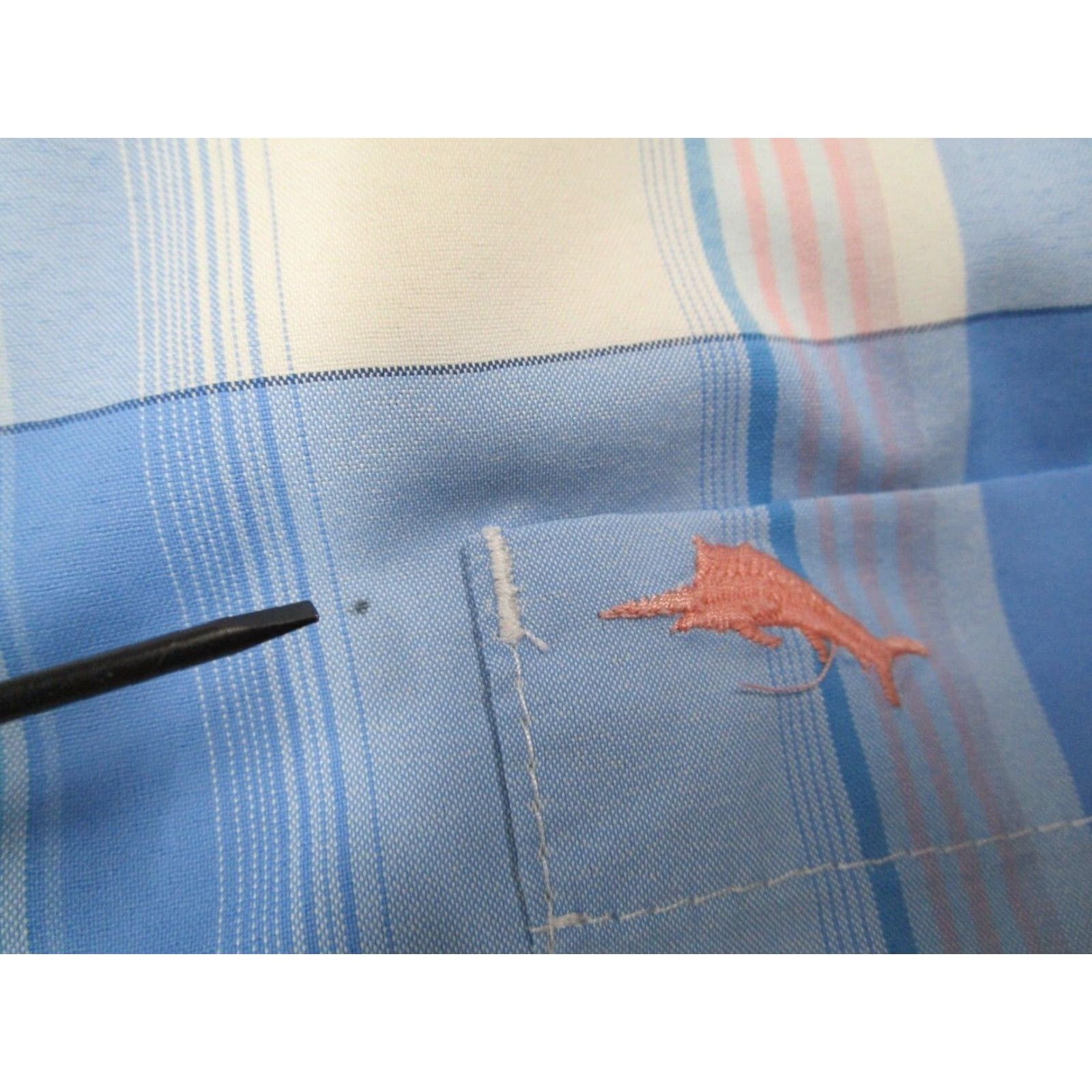 Tommy Bahama Tommy Bahama Button-Up Shirt Men Extra Large Blue Long Sleeve Check Size US XL / EU 56 / 4 - 5 Thumbnail