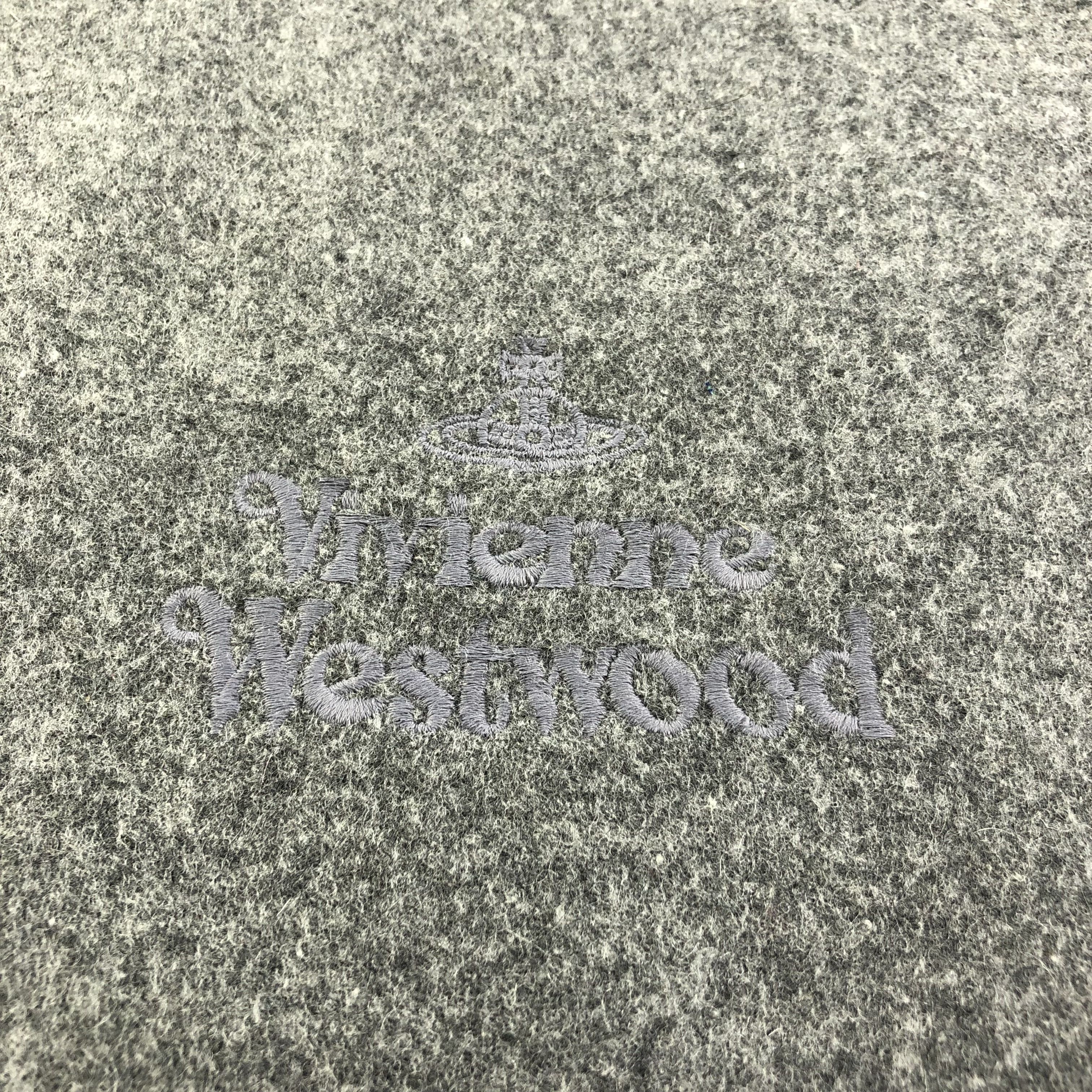Vivienne Westwood Vivienne Westwood Plain Grey Wool Scarf Muffler V1574 Size ONE SIZE - 4 Thumbnail
