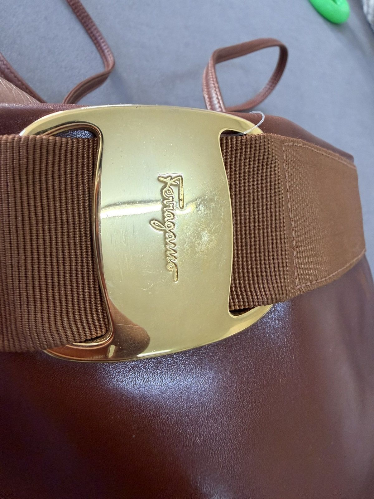 Salvatore Ferragamo Vintage 80s salvatore ferragamo leather bag Size ONE SIZE - 5 Thumbnail