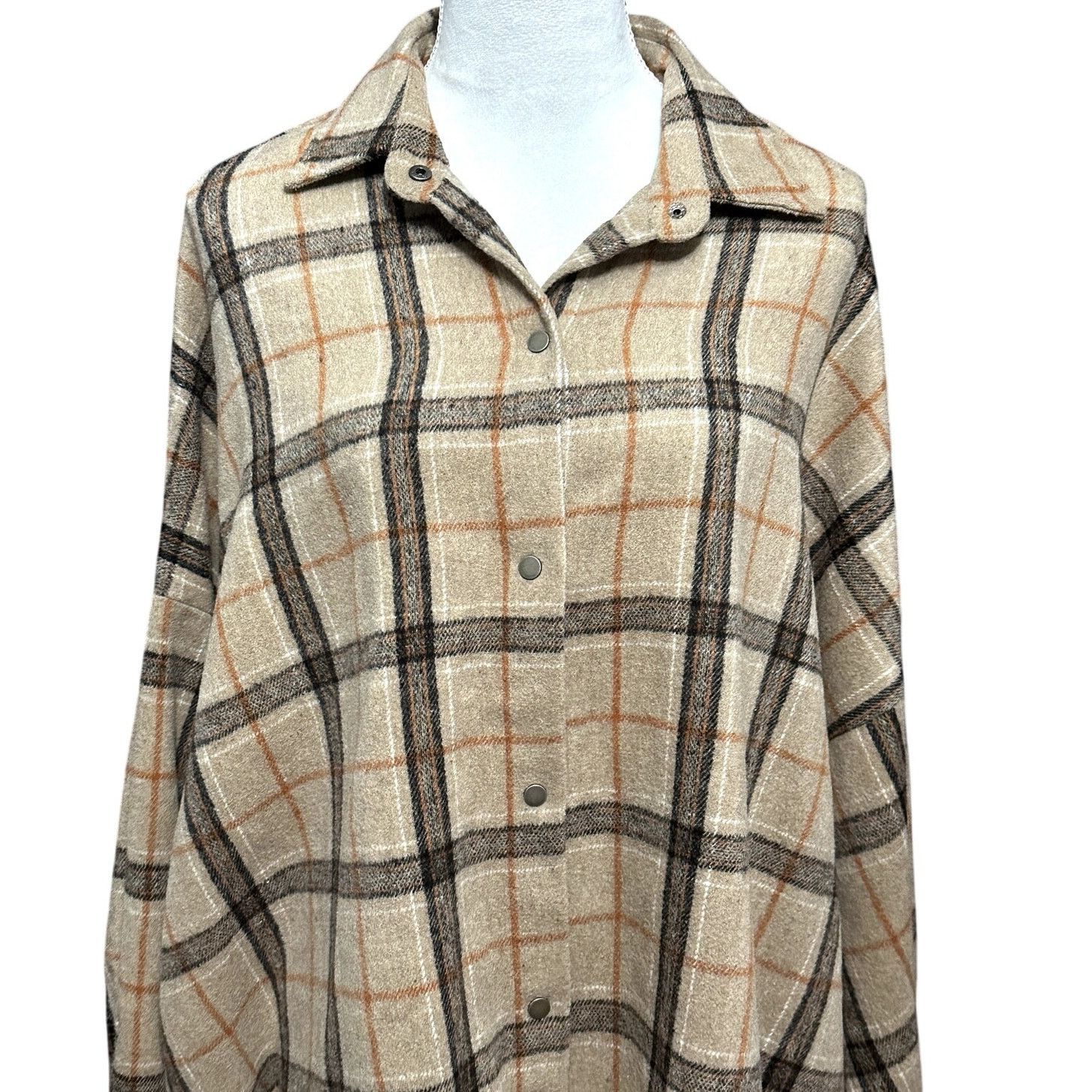 Other E;Ann Design By Korea Plaid Flannel Shirt Jacket LongSleeve Size L / US 10 / IT 46 - 2 Thumbnail