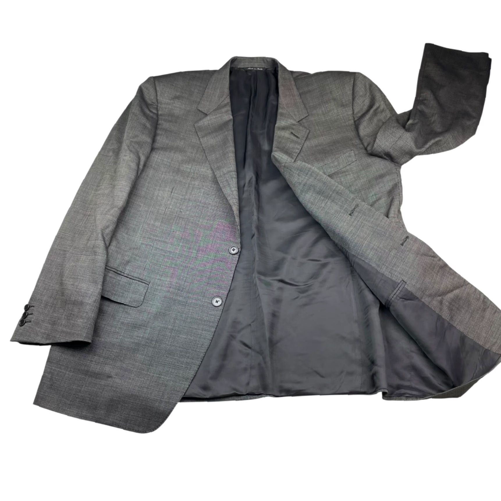 Canali Canali Men's Blazer Jacket 50R Gray Italy 100% Wool 2-Button Size 42R - 3 Thumbnail