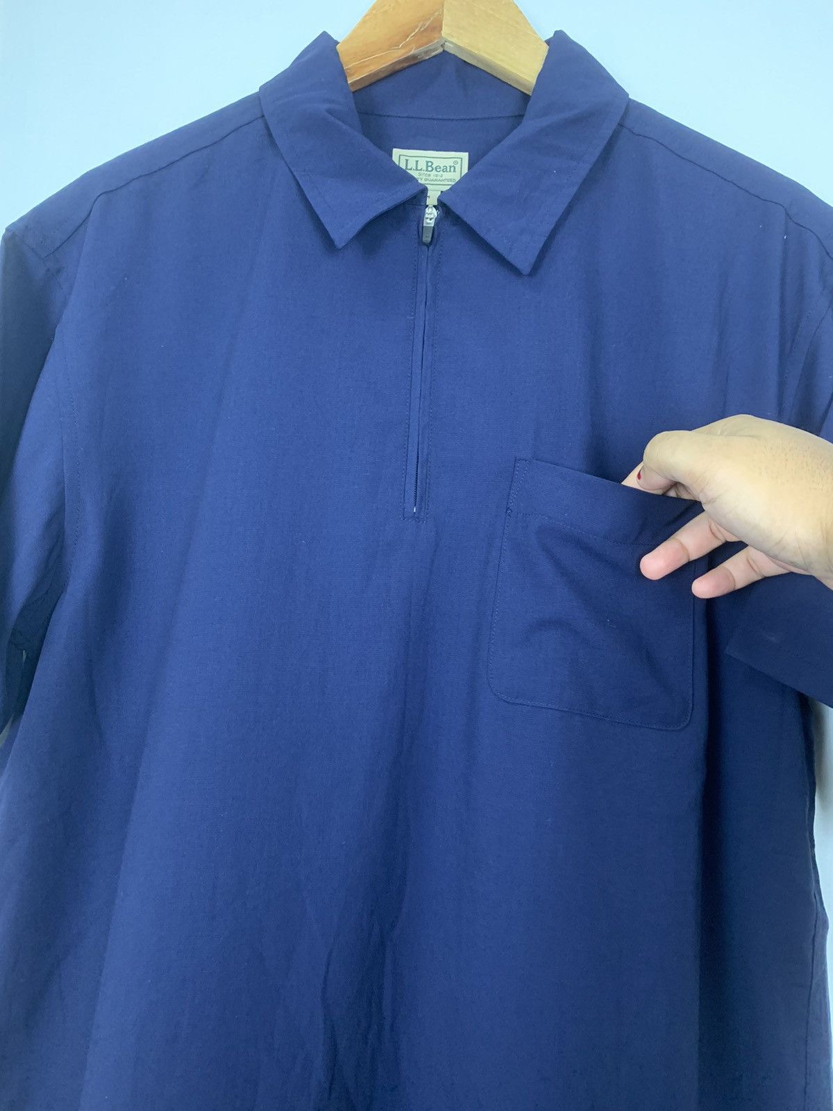 L.L. Bean × Vintage L.L.Bean Zipper Shirt Size US M / EU 48-50 / 2 - 6 Thumbnail