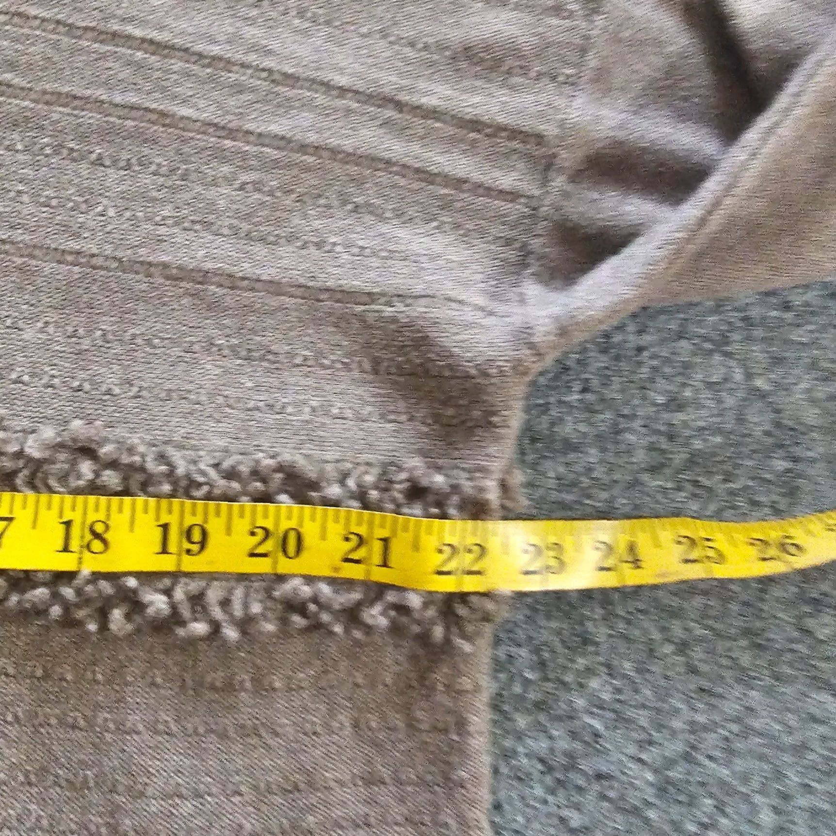 J. Jill J Jill Sweater Top Womens Medium Petite Gray Tan Knit Fringe Cropped Casual Pullover 3/4 Sleeve Round Neck Regular Fit Size M / US 6-8 / IT 42-44 - 5 Thumbnail