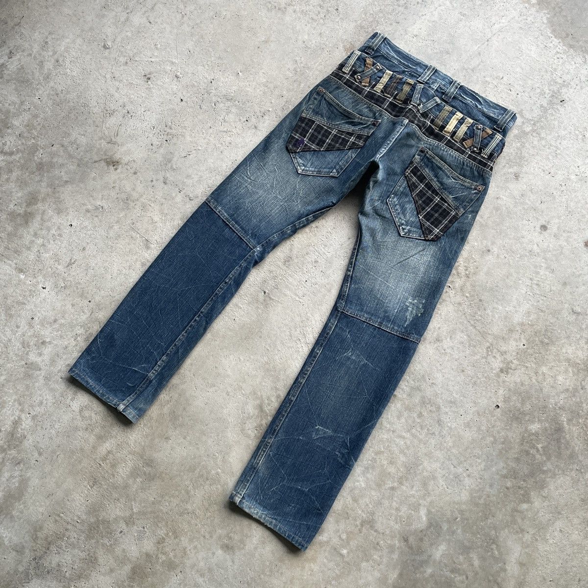 Japanese Brand × Jean Rare🔥 Vintage Japanese Double Waist Denim Jeans Pants W31 Size US 31 - 11 Thumbnail