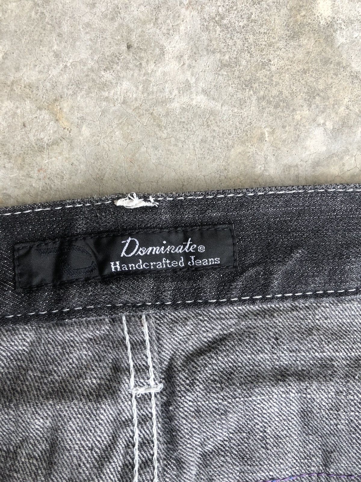Hysteric Glamour Japanese Dominate Handcrafted Double Waist Distressed Jeans Size US 31 - 15 Thumbnail