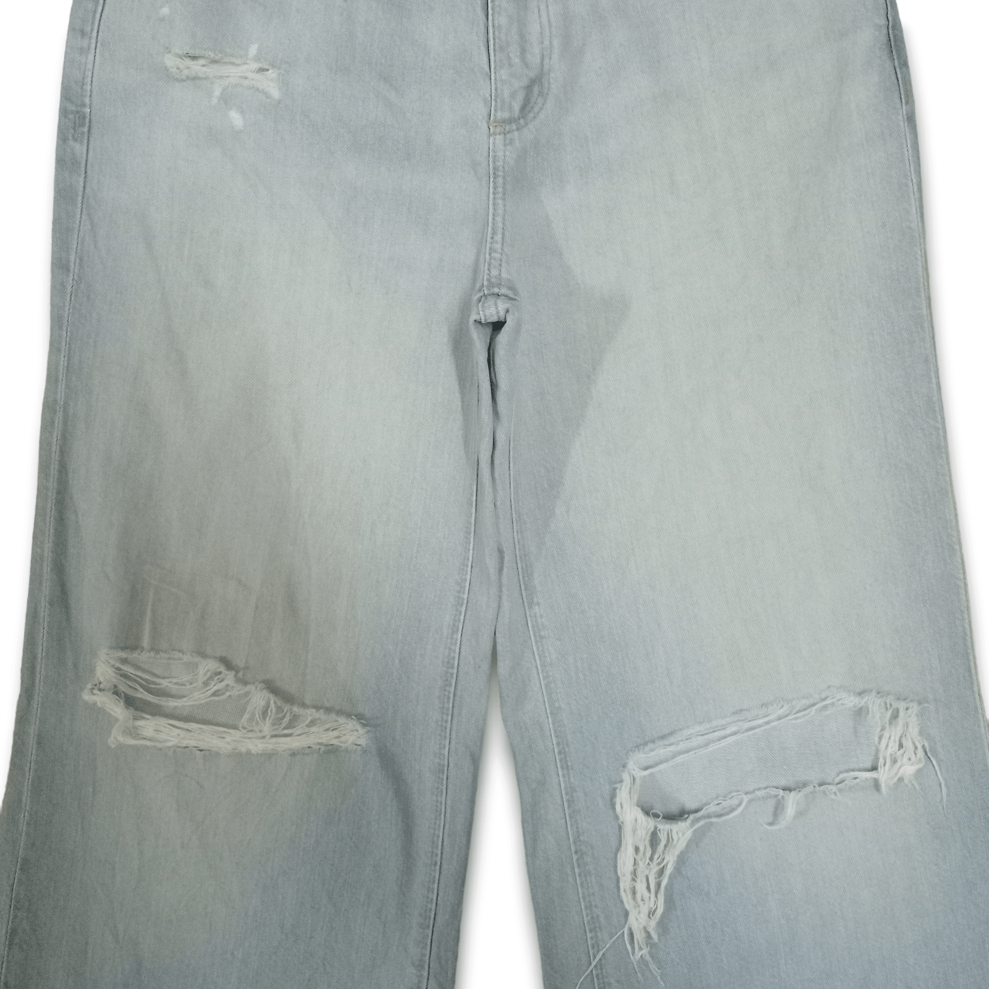 GU Vintage Japanese Gu Baggy Style Flare Jeans 30x30 Size US 30 / EU 46 - 5 Thumbnail