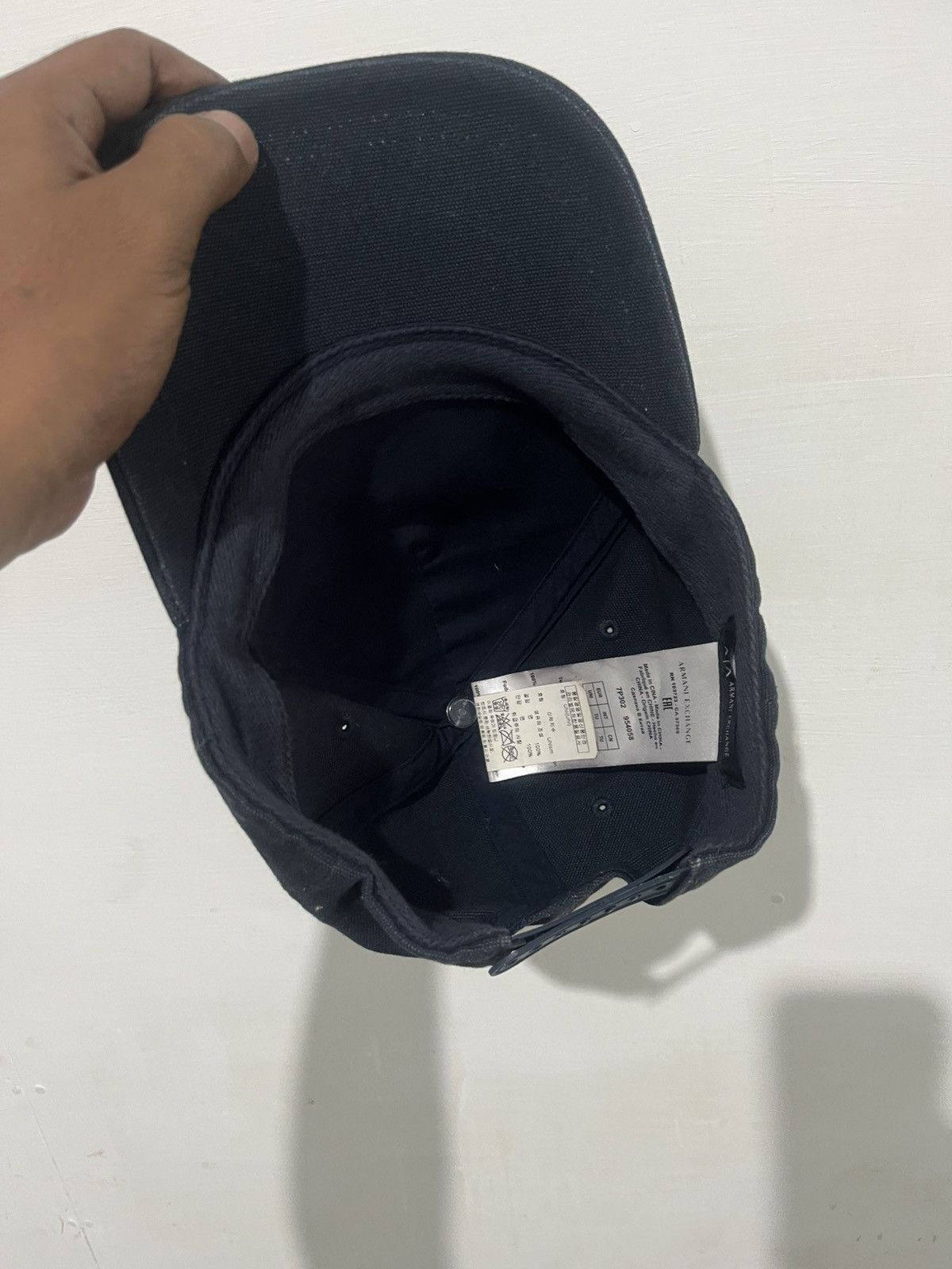Armani Exchange Classic black A|X 1991 cap with sleek embroidery design. Size ONE SIZE - 6 Thumbnail