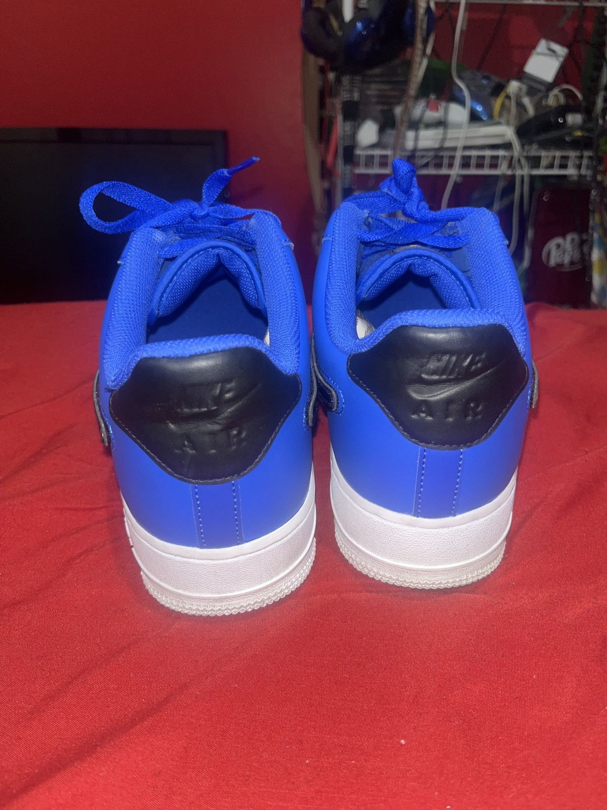 Nike Nike Air Force 1 low Racer Blue Removable Swoosh Pack Size US 10 / EU 43 - 3 Thumbnail