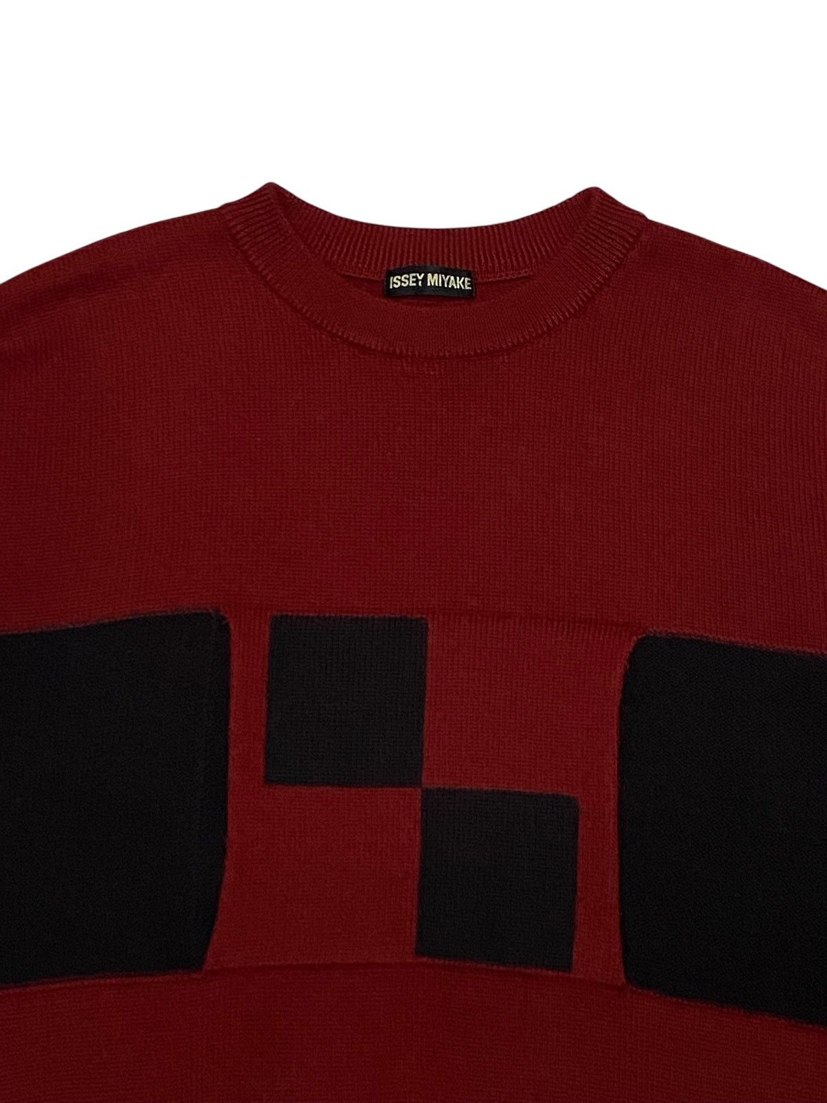 Issey Miyake Issey Miyake AW01 Checkered Turtleneck Knitted Sweater Size US M / EU 48-50 / 2 - 7 Thumbnail