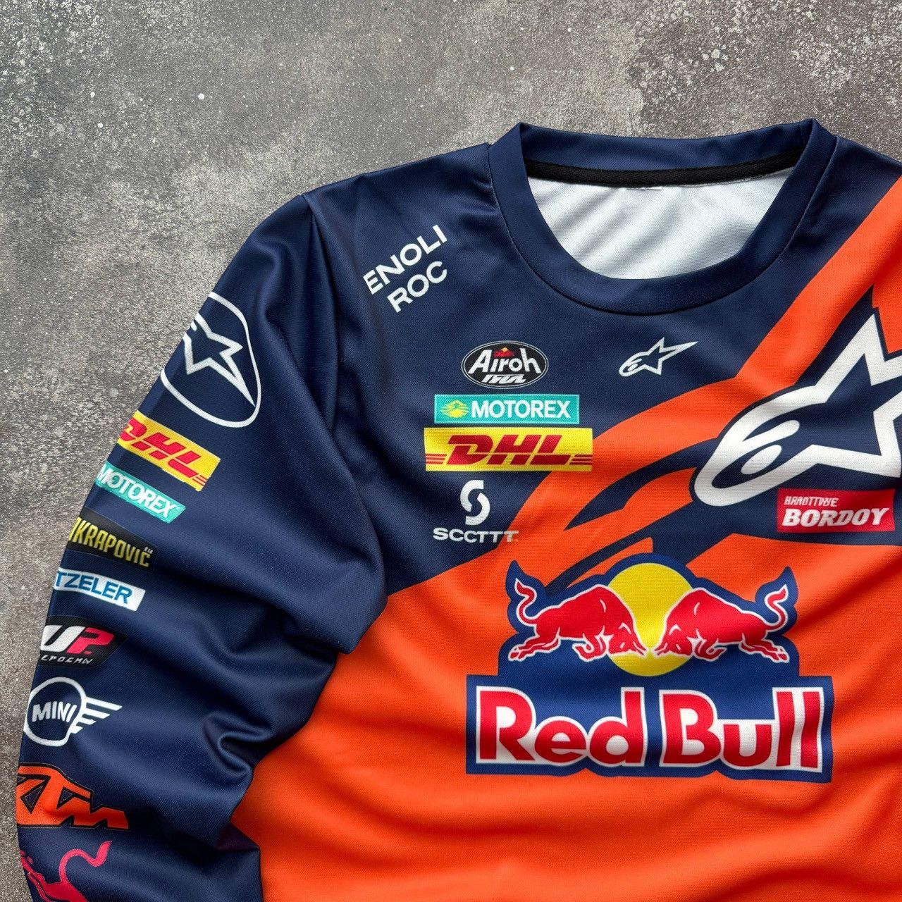 Japanese Brand Red Bull Moto Racing Multi Logo Long Sleeve Top Size US M / EU 48-50 / 2 - 3 Thumbnail