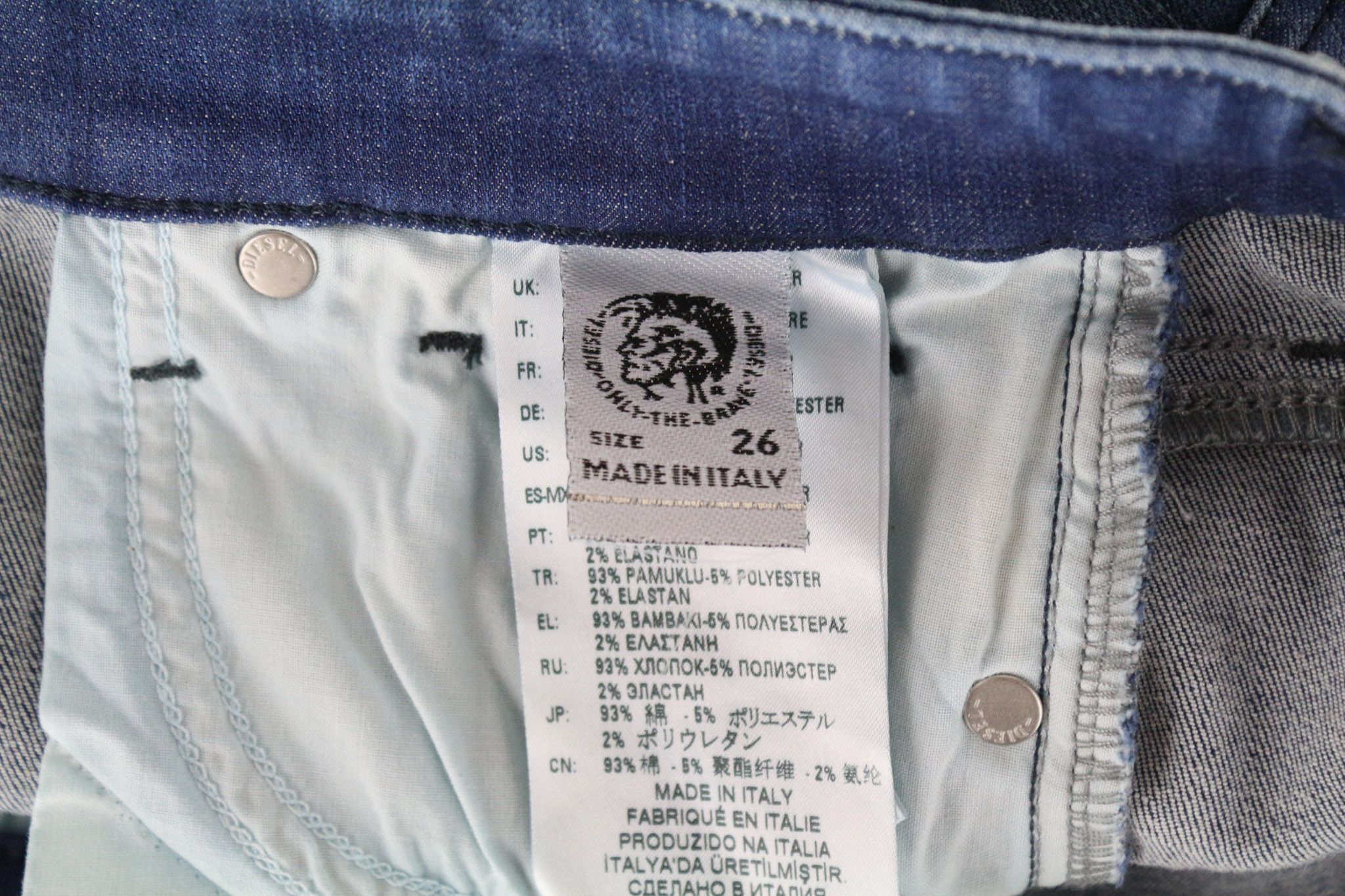 Diesel SLANDY 0090Q W26/L30 Blue Stretch Jeans 70947 Size 26" / US 2 / IT 38 - 8 Thumbnail