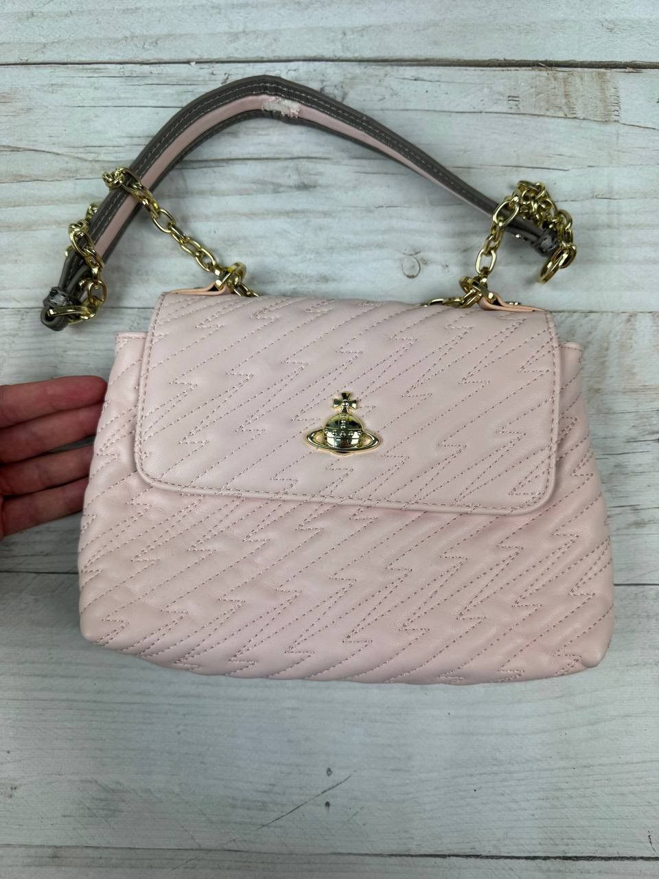 Vivienne Westwood Vivienne Westwood Shoulders Bag Logo Orb Pink Size ONE SIZE - 7 Thumbnail