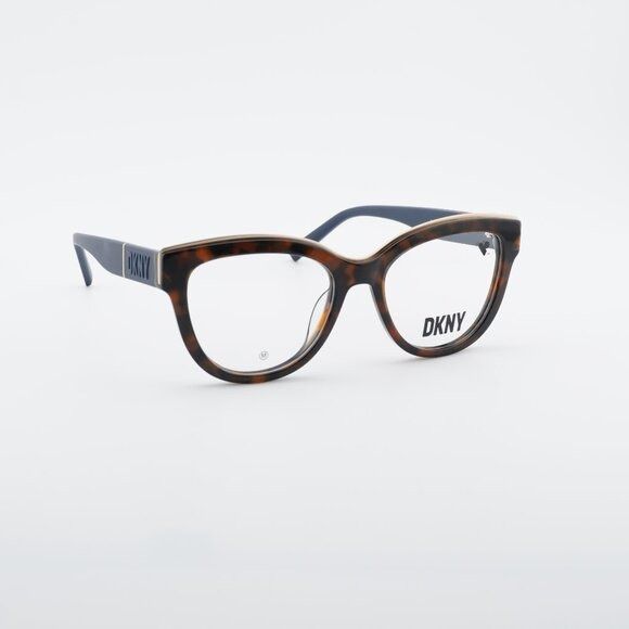 DKNY DKNY DK5064 228 Eyeglasses - Havana/Black 52mm Cat Eye Frame Size ONE SIZE - 1 Thumbnail