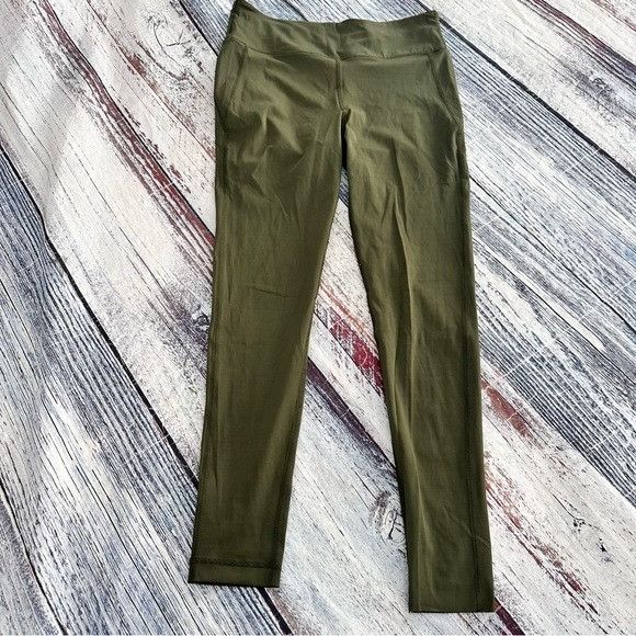 Vuori Vuori Olive Green Women's Active Leggings Size 34" / US 12 / IT 48 - 2 Thumbnail