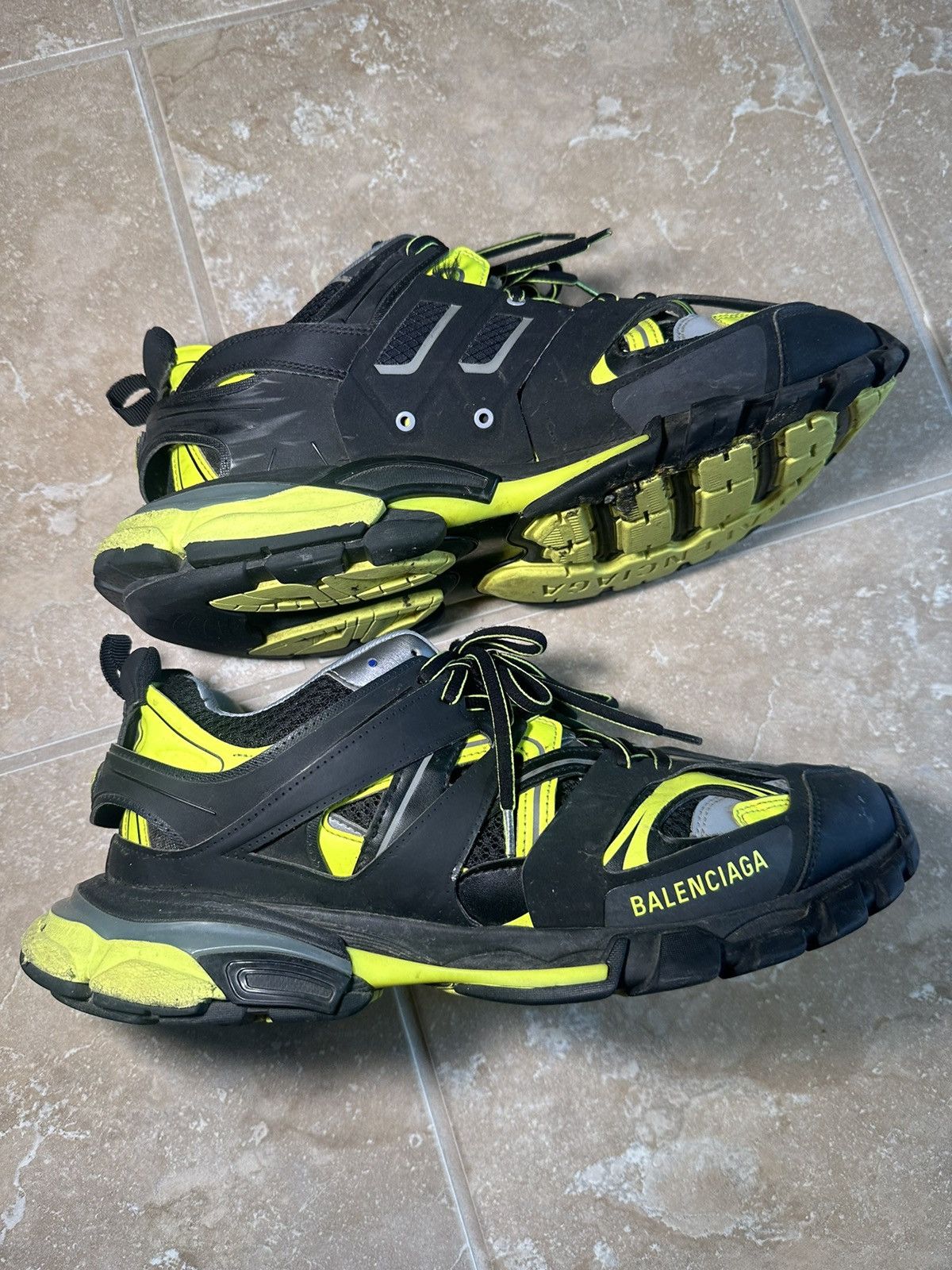 Balenciaga Balenciaga Track Sneaker ‘ Black Yellow’ Size US 10 / EU 43 - 3 Thumbnail