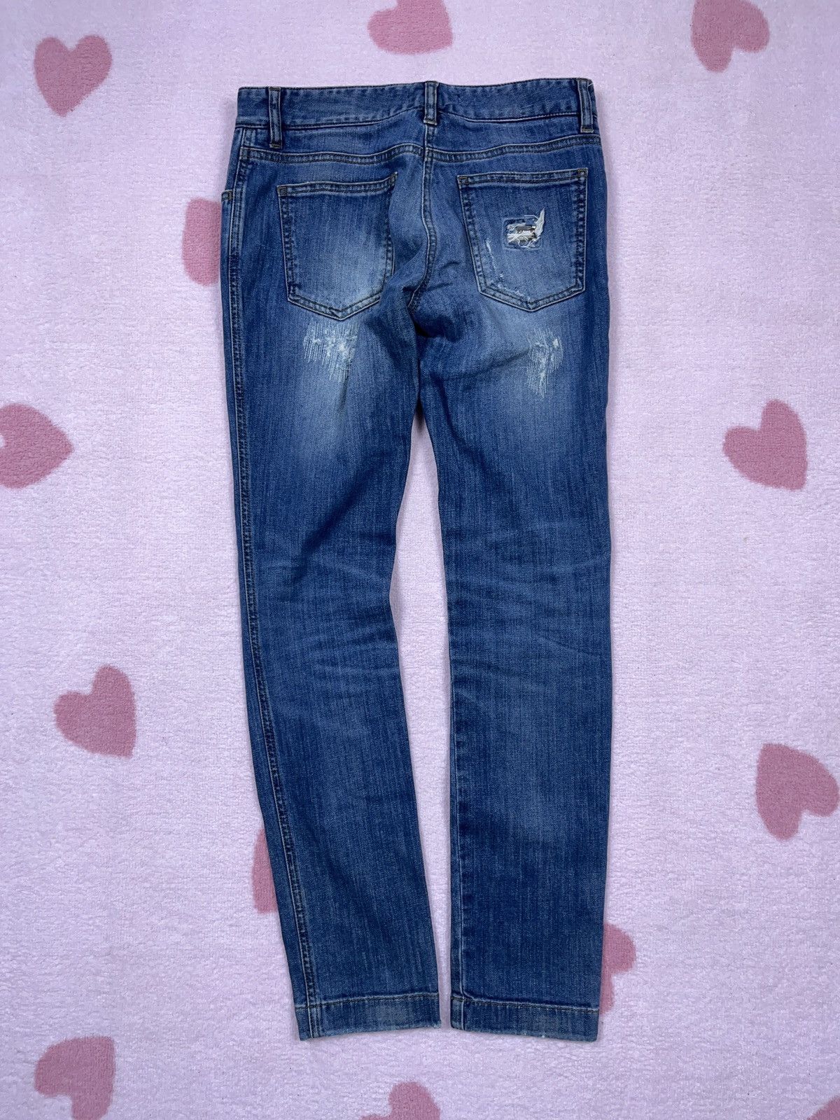 Designer × Dolce & Gabbana ➕ dolce & Gabbana light blue distressed jeans Size 28" / US 6 / IT 42 - 2 Thumbnail