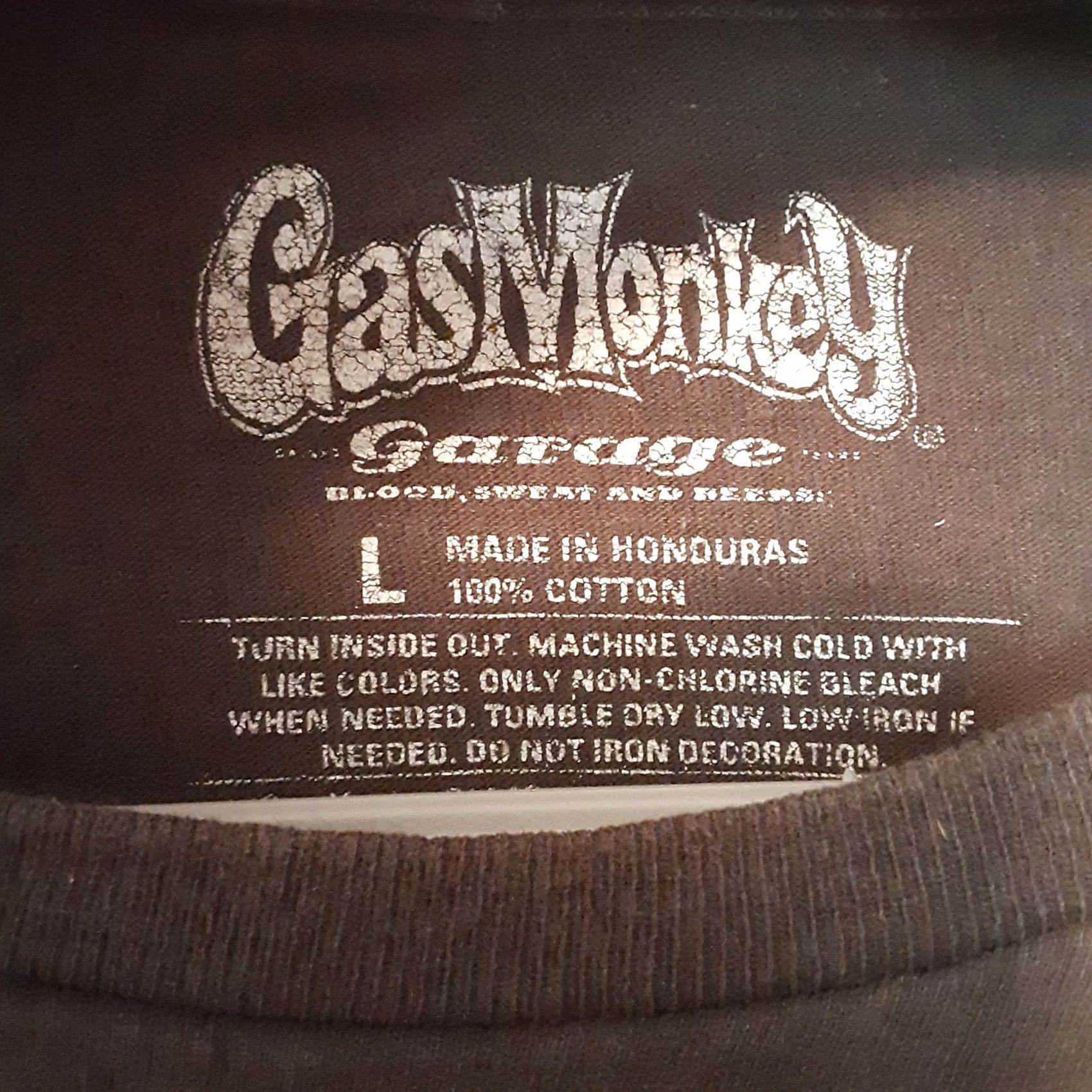 GAS Gas Monkey Garage Shirt Mens L Black 100% Cotton Short Sleeve Crew Neck Graphic Tee Beer Cars Vintage No Size US L / EU 52-54 / 3 - 4 Thumbnail