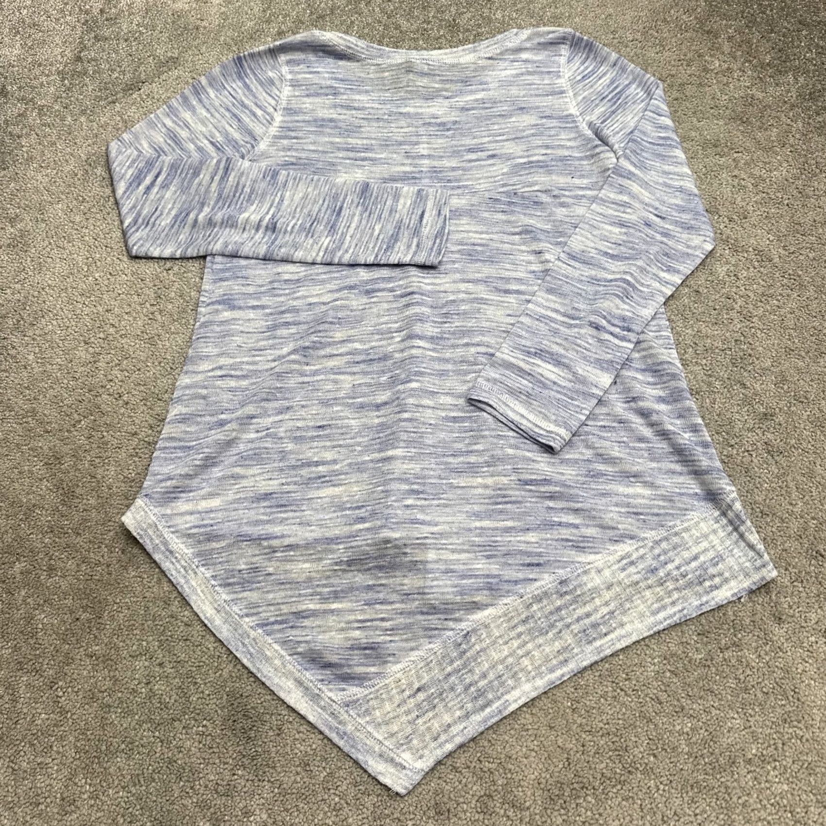 Anthropologie Anthropologie Akemi + Kin Sweater Women XS Blue White Knit Pullover Casual Long Sleeve Size XS / US 0-2 / IT 36-38 - 2 Thumbnail