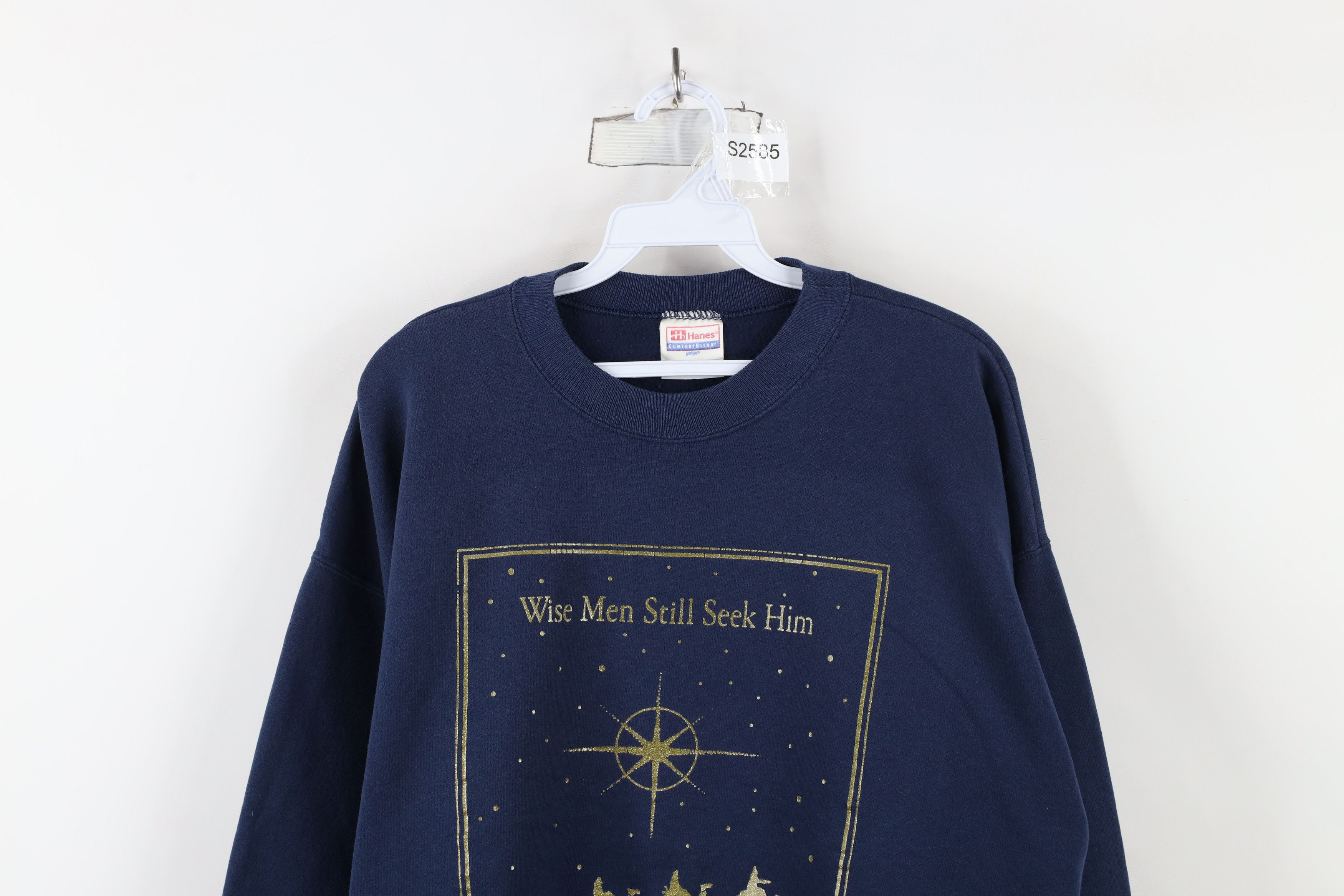 Vintage Vintage 90s Streetwear Men Still Seek Him Jesus Sweatshirt Size US L / EU 52-54 / 3 - 2 Thumbnail