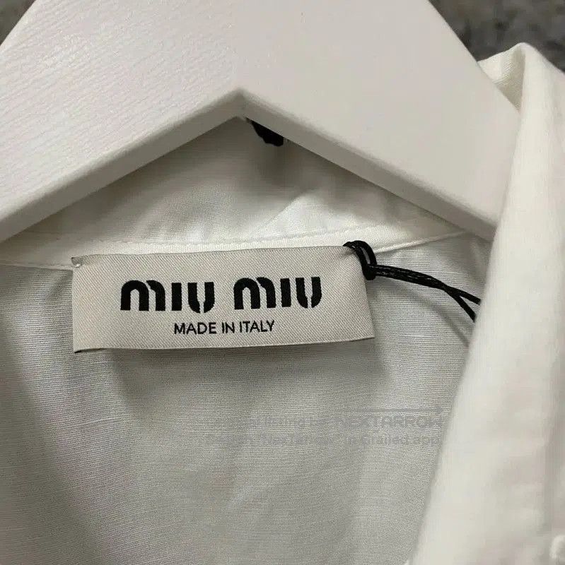 Miu Miu Miu Miu Summer White Cotton Short Sleeve Shirt . Size XXS / US 00 / IT 34 - 7 Thumbnail