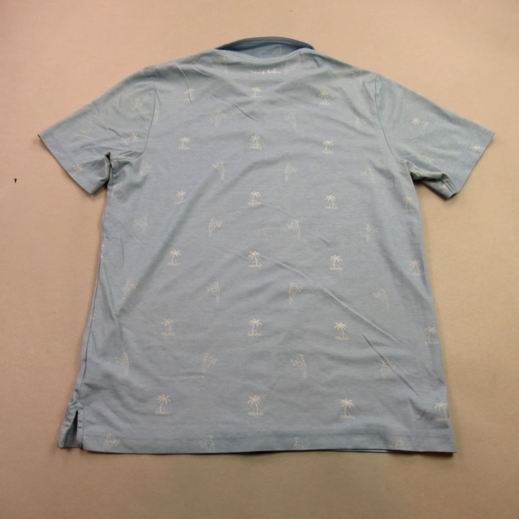 TravisMathew Travis Mathew Polo Golf Shirt Mens Large Short Sleeve Lightweight Outdoors Blue Size US L / EU 52-54 / 3 - 6 Thumbnail