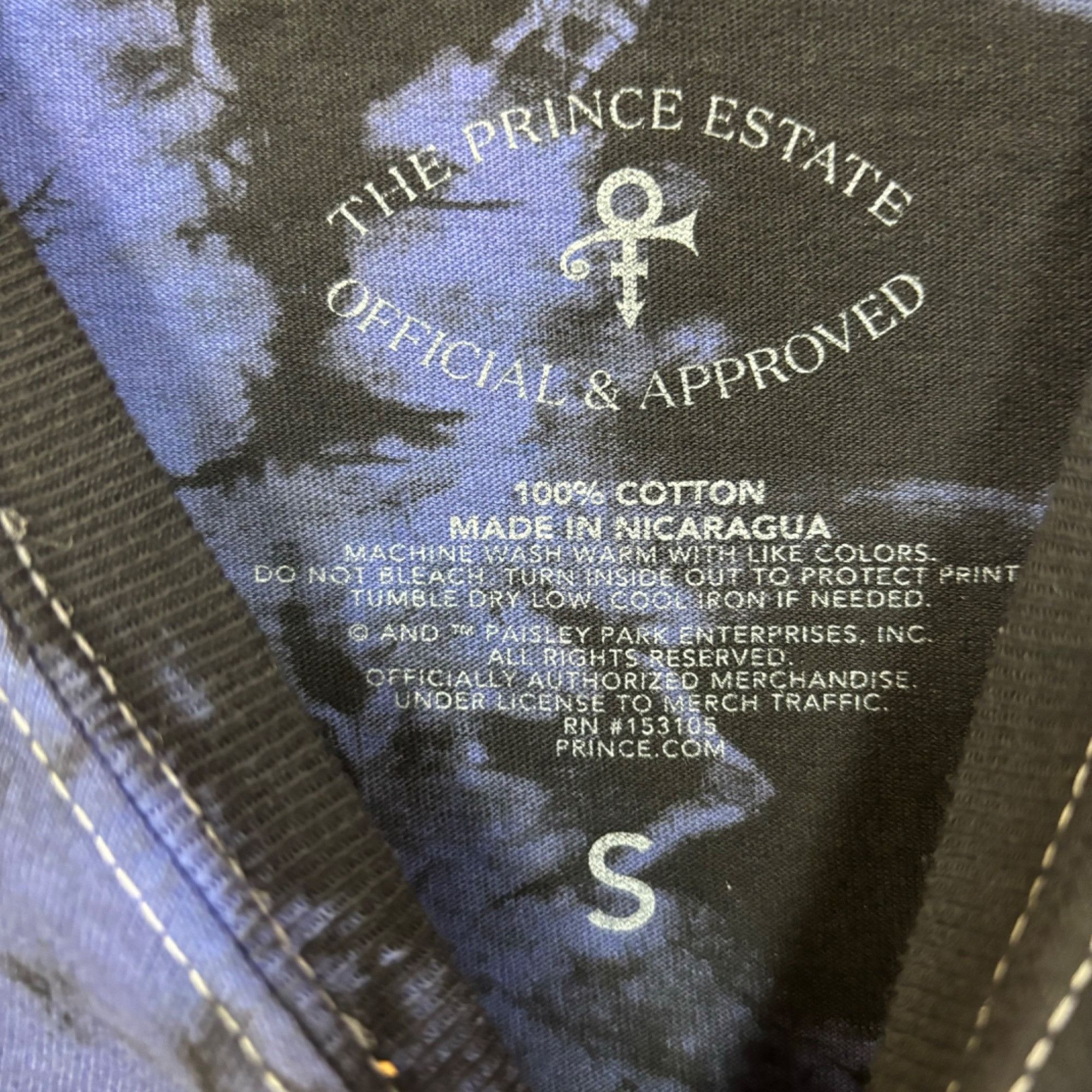 Prince Prince and the Revolution Purple Rain Soul Rock Tie Dye S Size US S / EU 44-46 / 1 - 4 Thumbnail