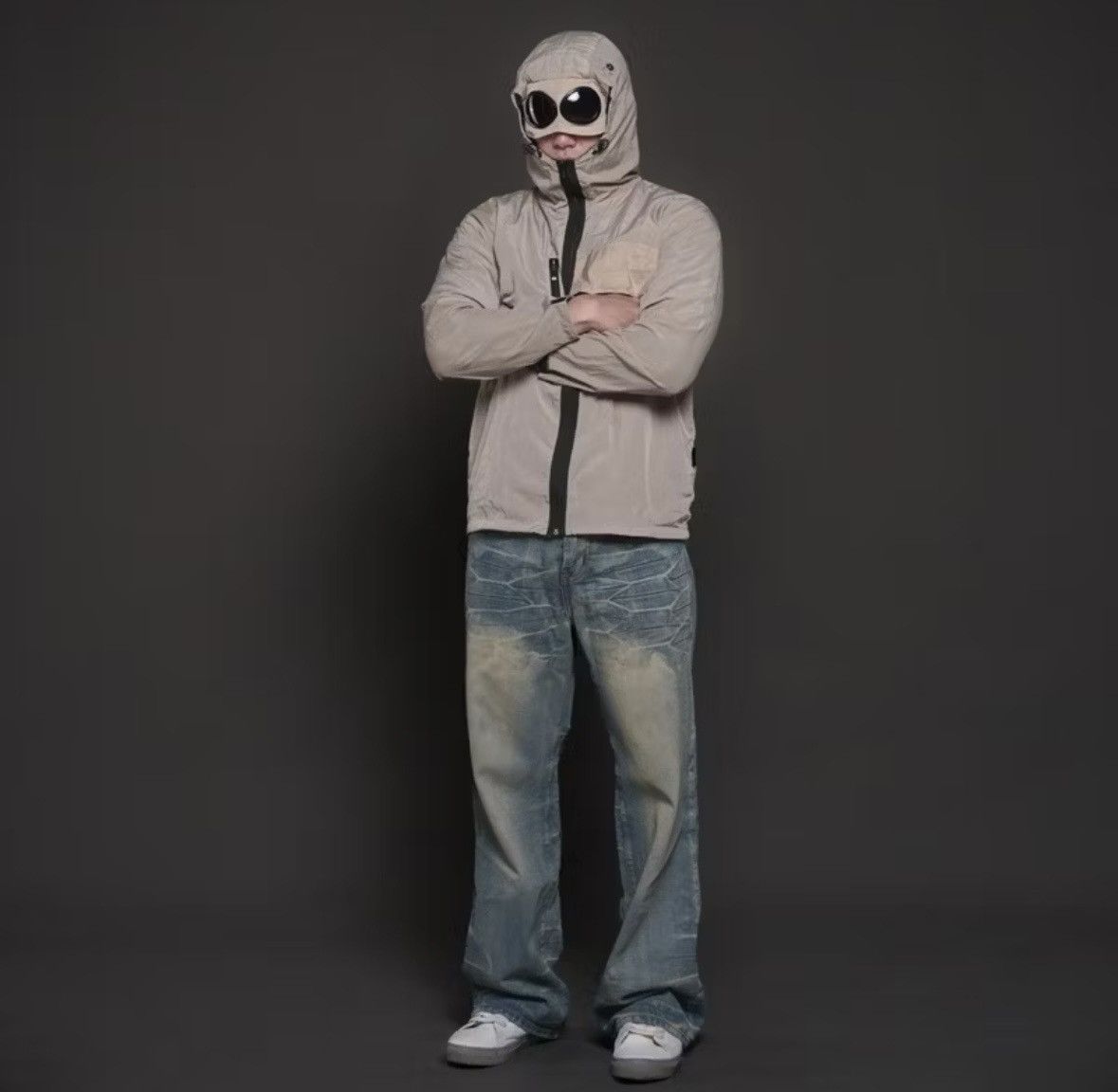 Other Goggle jacket nylon beige streetwear Size US L / EU 52-54 / 3 - 3 Thumbnail