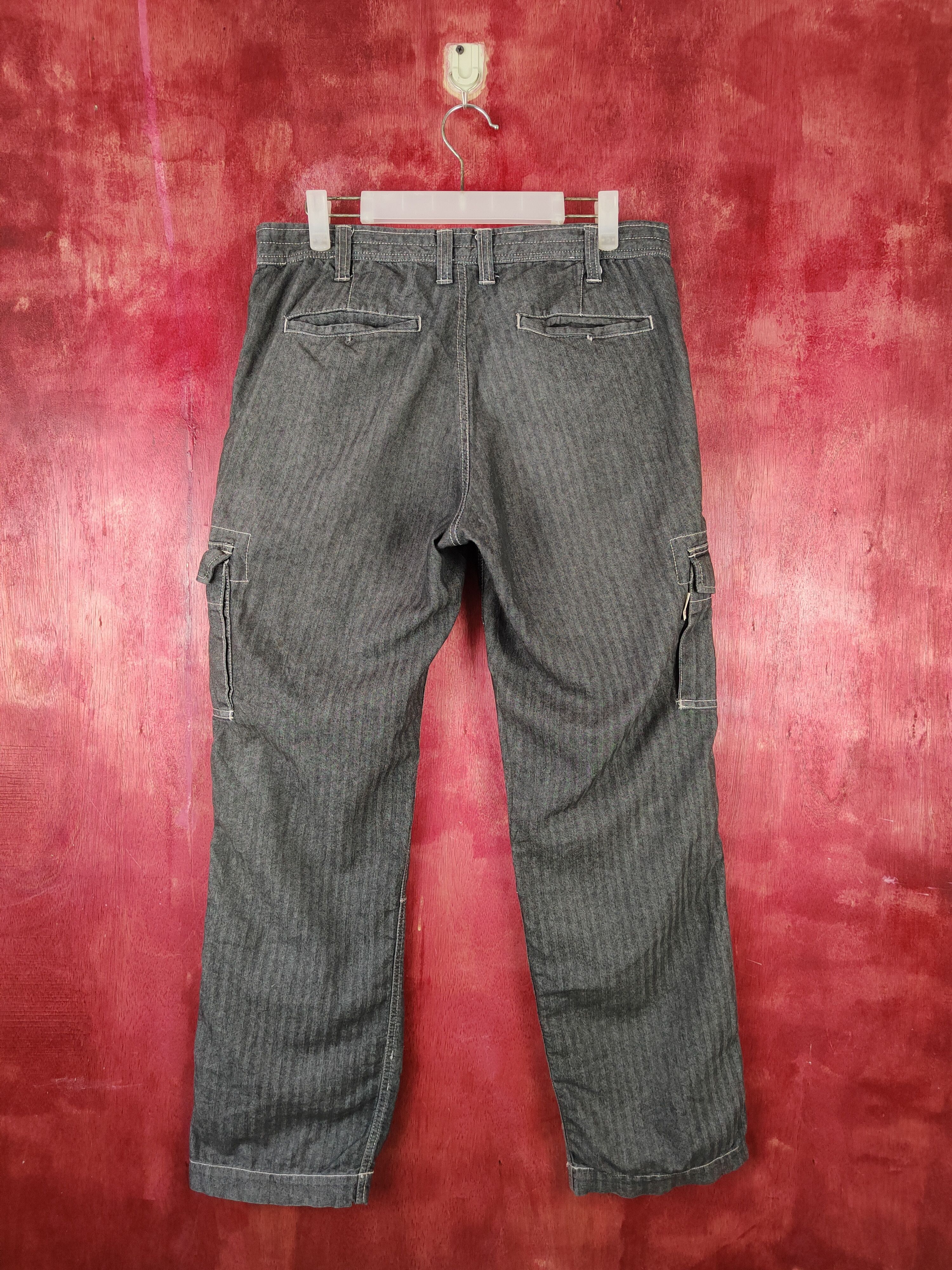 Japanese Brand Dogman Black Multipocket Tactical Cargo Pants #S1278 Size US 34 / EU 50 - 7 Thumbnail
