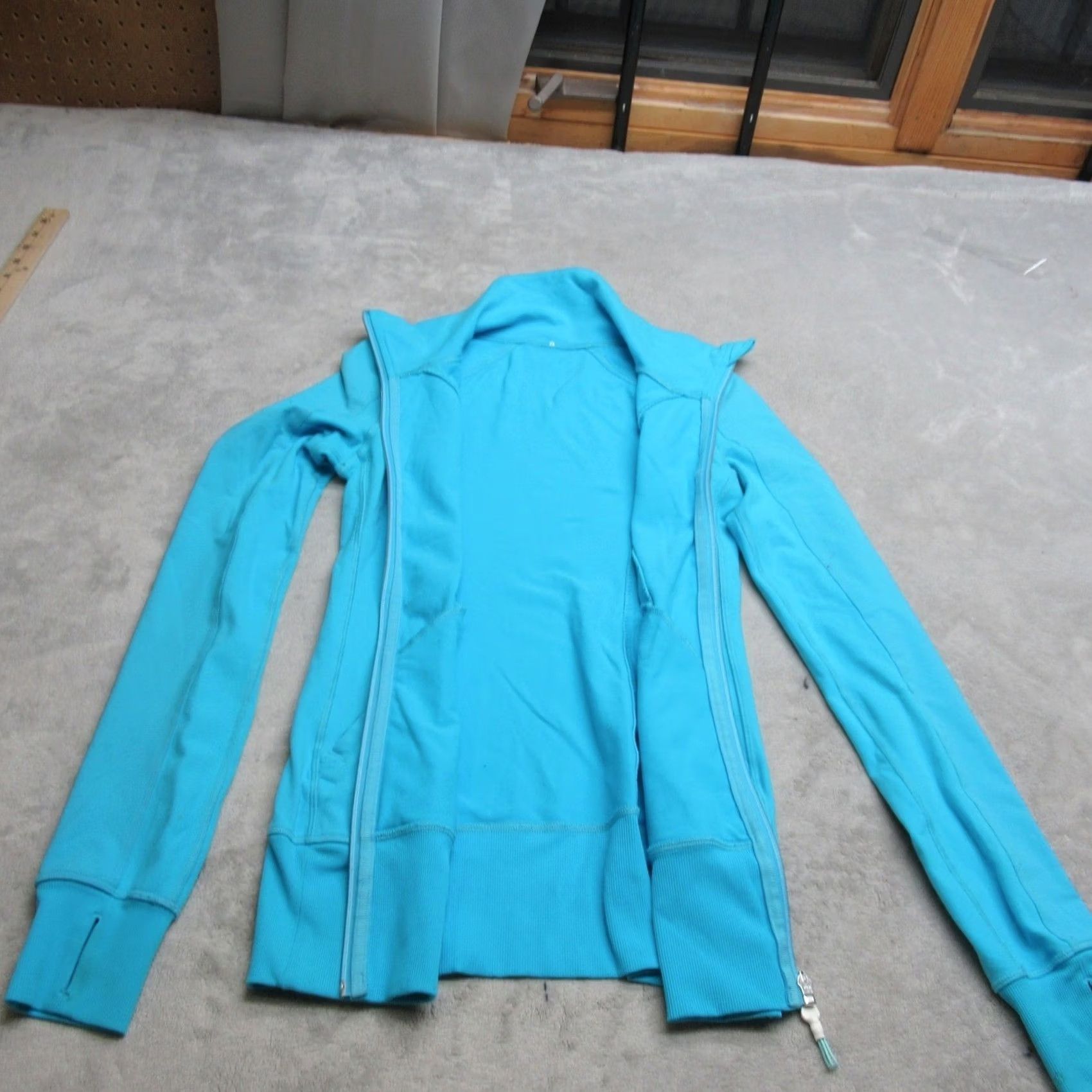 Lululemon Lululemon Jacket Women 0 Blue Full Zip Athletic Stretch Thumbhole Size XS / US 0-2 / IT 36-38 - 3 Thumbnail